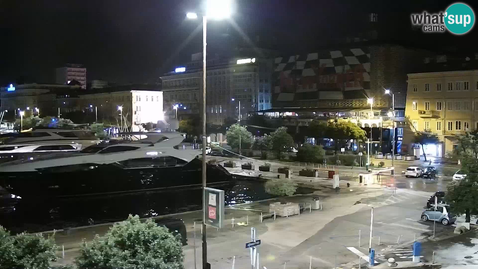 La Riva e la Marina a Rijeka (Fiume) – Live Webcam Croazia