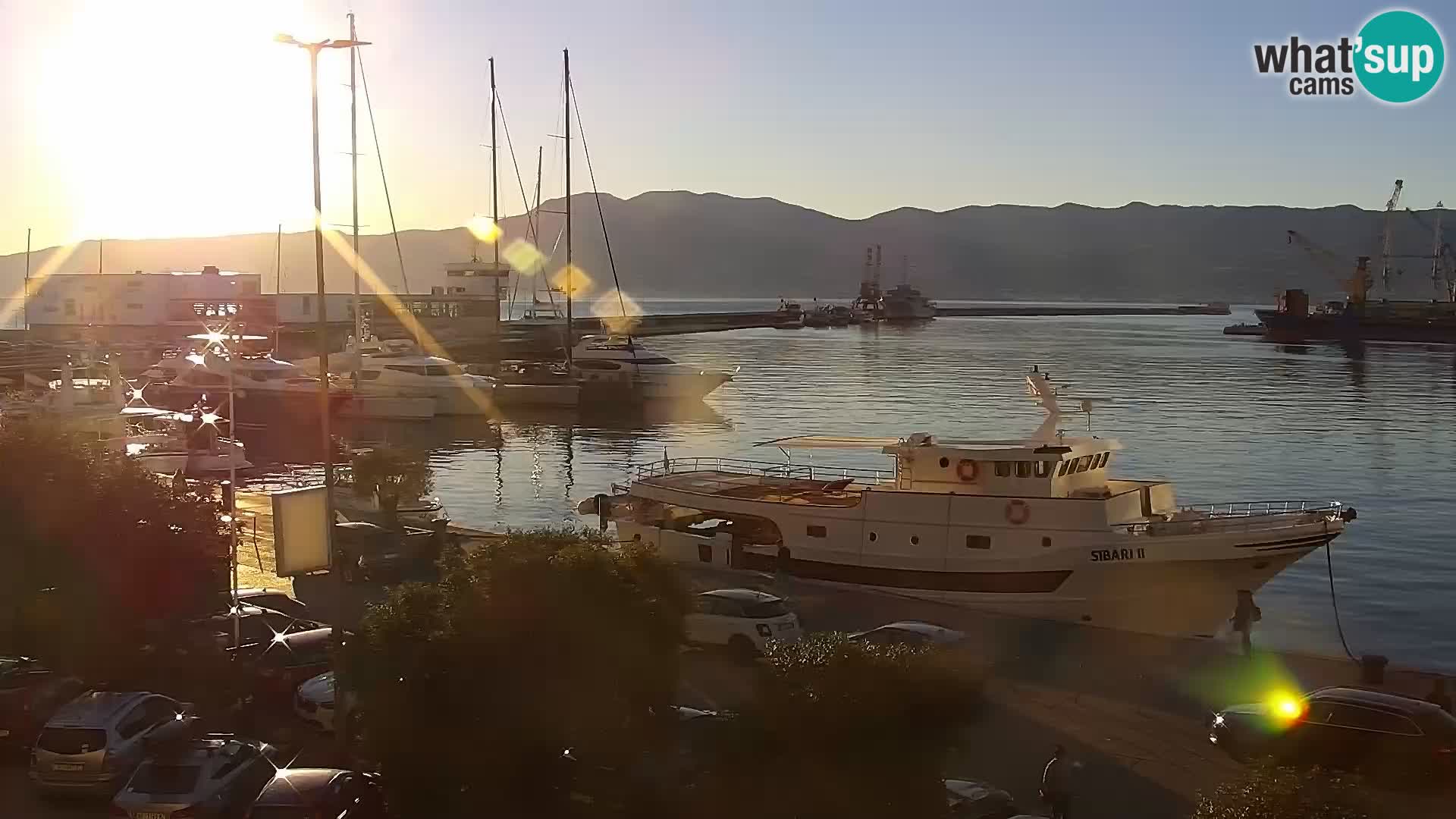 The Riva and Marina in Rijeka  – Live Webcam Croatia