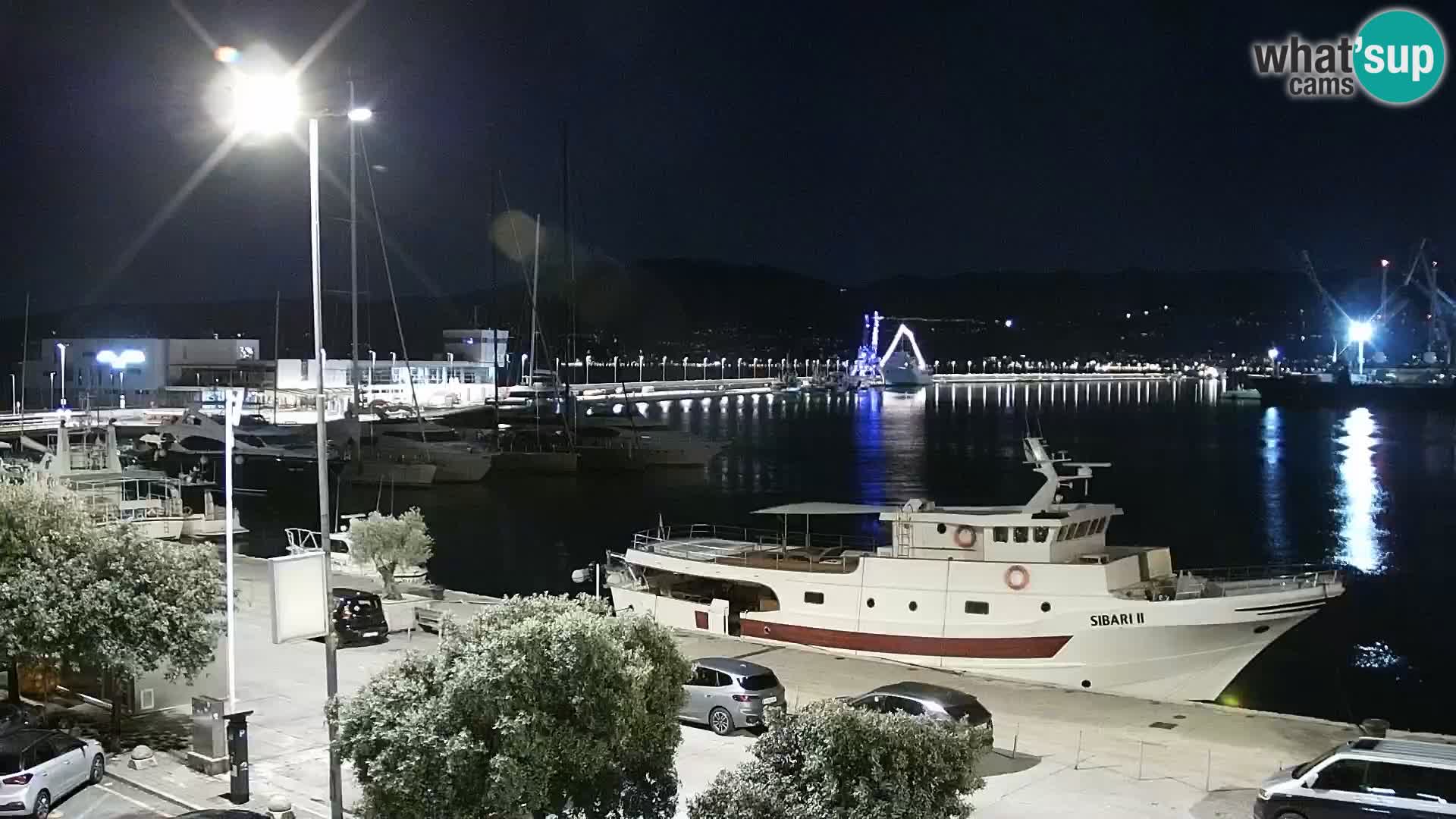 The Riva and Marina in Rijeka  – Live Webcam Croatia