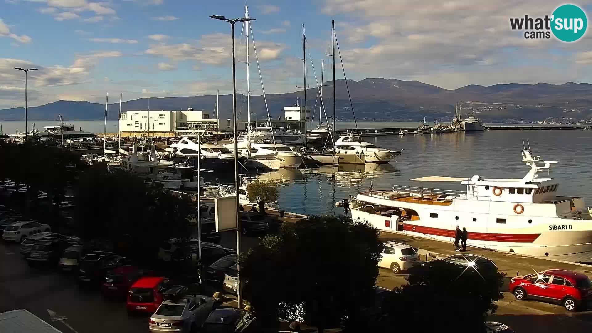 The Riva and Marina in Rijeka  – Live Webcam Croatia