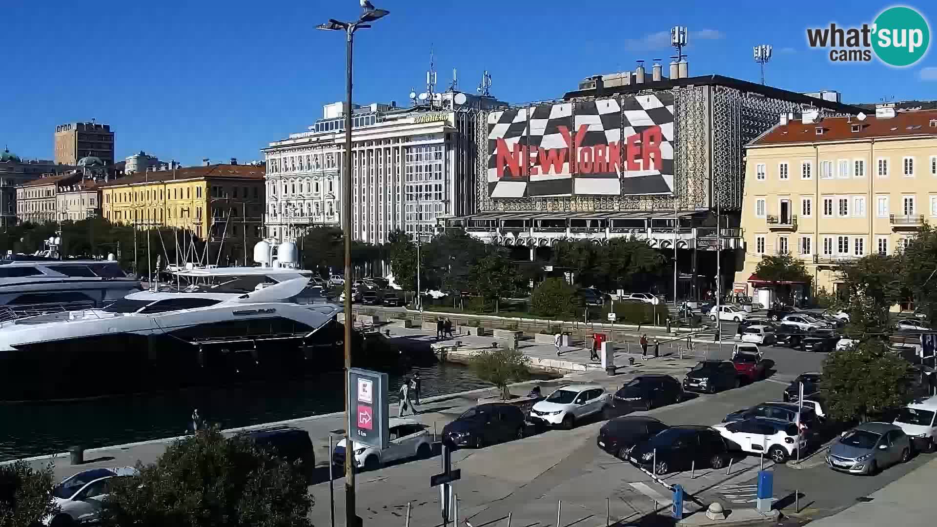 Die Riva und Marina in Rijeka – Live Webcam Kroatien