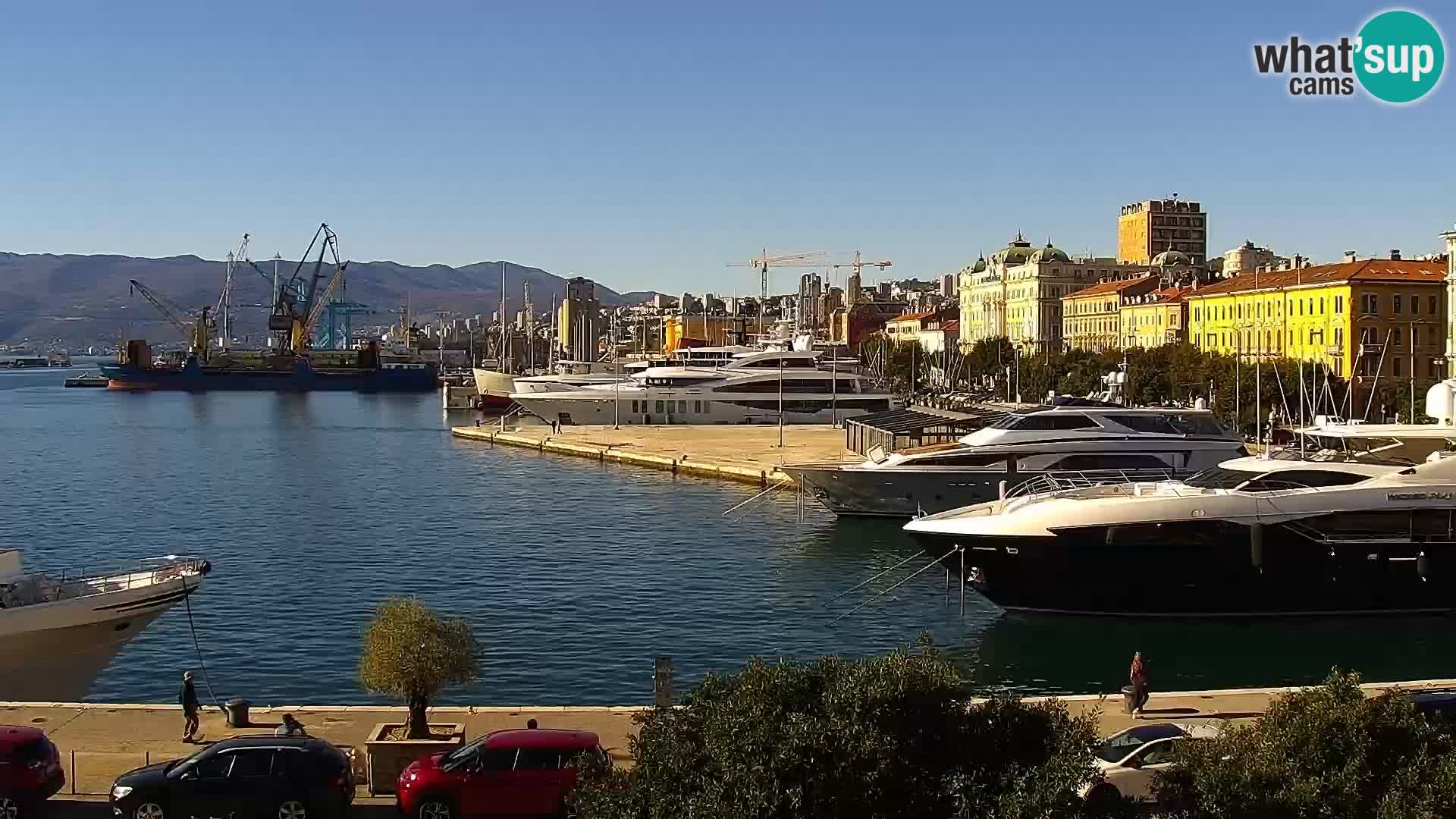La Riva e la Marina a Rijeka (Fiume) – Live Webcam Croazia