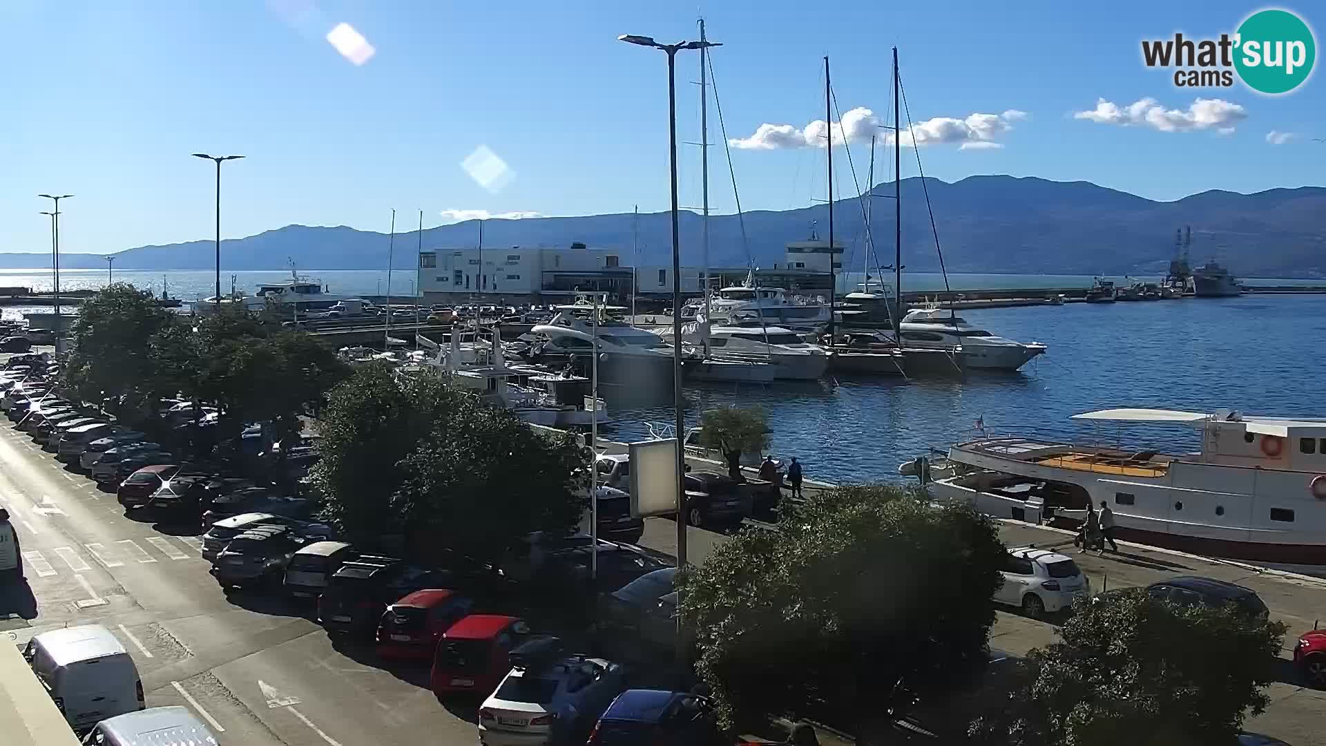 Riva i Marina u Rijeci – Web kamera uživo u Hrvatskoj
