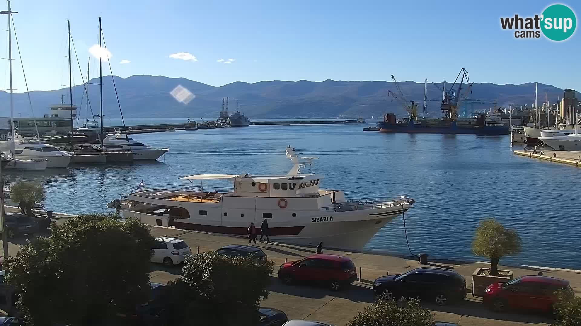 La Riva et Marina à Rijeka – Live Webcam Croatie
