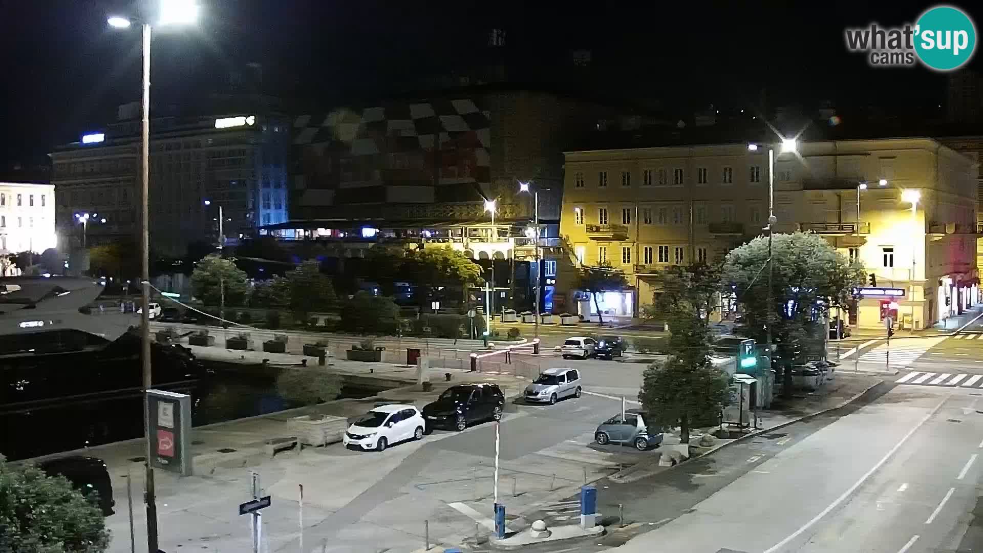 La Riva et Marina à Rijeka – Live Webcam Croatie