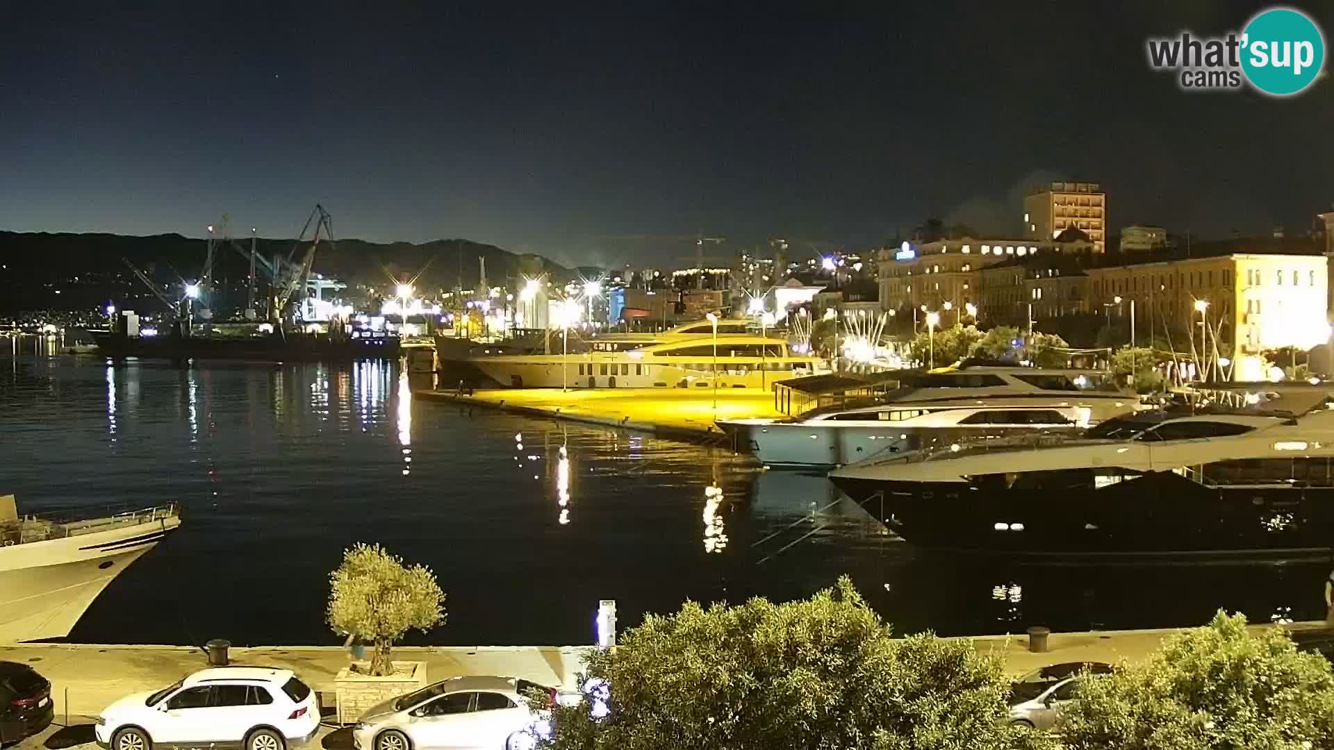 La Riva e la Marina a Rijeka (Fiume) – Live Webcam Croazia