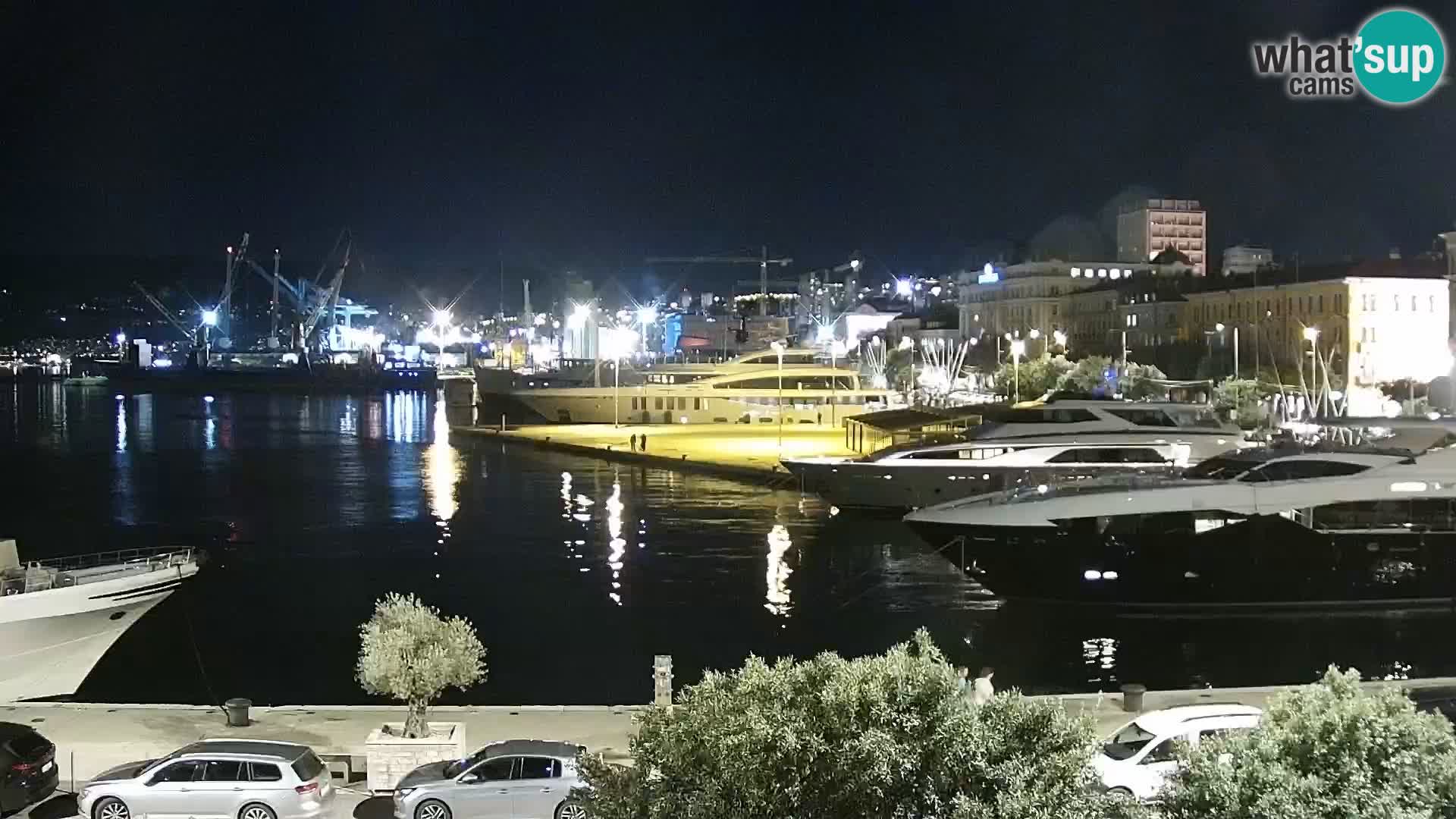 La Riva et Marina à Rijeka – Live Webcam Croatie