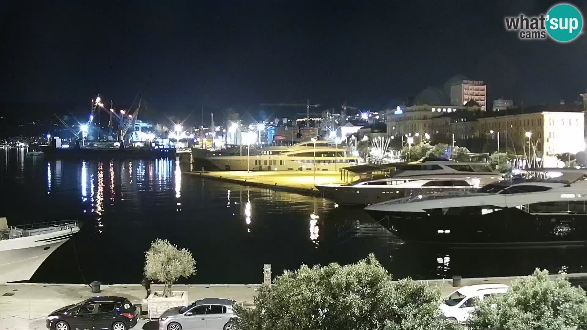 Die Riva und Marina in Rijeka – Live Webcam Kroatien