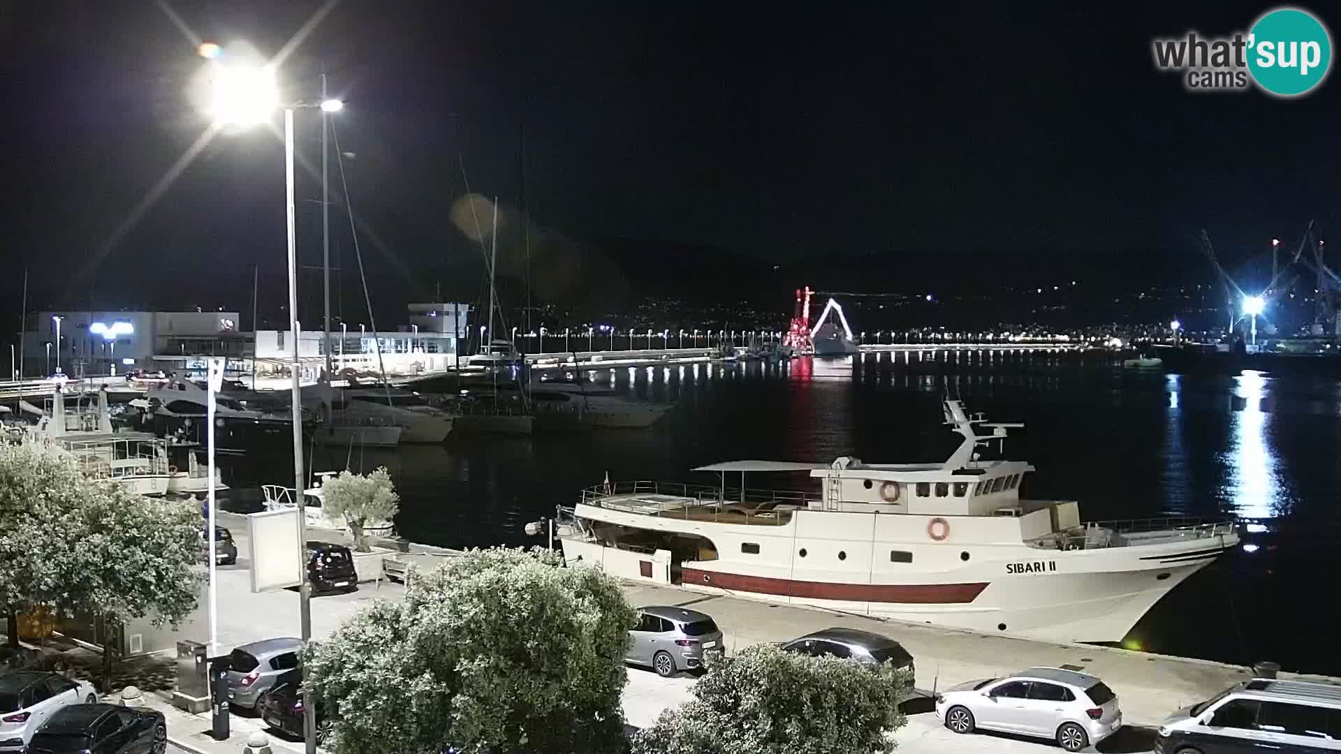 La Riva et Marina à Rijeka – Live Webcam Croatie