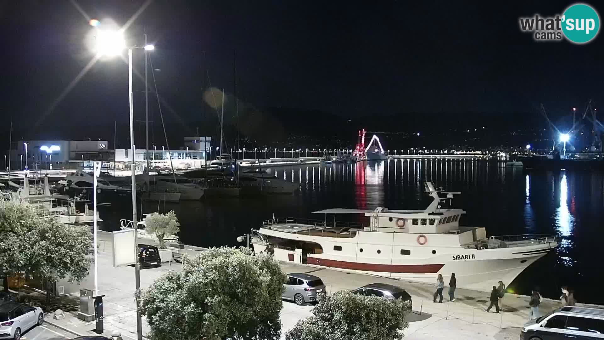 The Riva and Marina in Rijeka  – Live Webcam Croatia