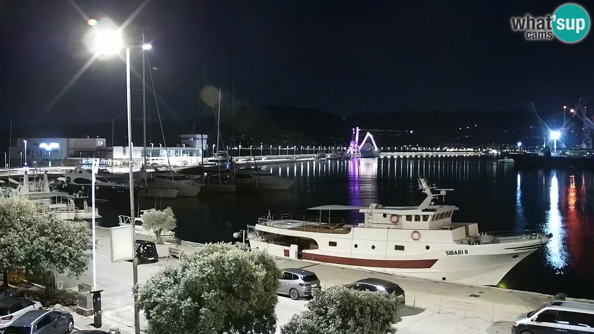 Die Riva und Marina in Rijeka – Live Webcam Kroatien
