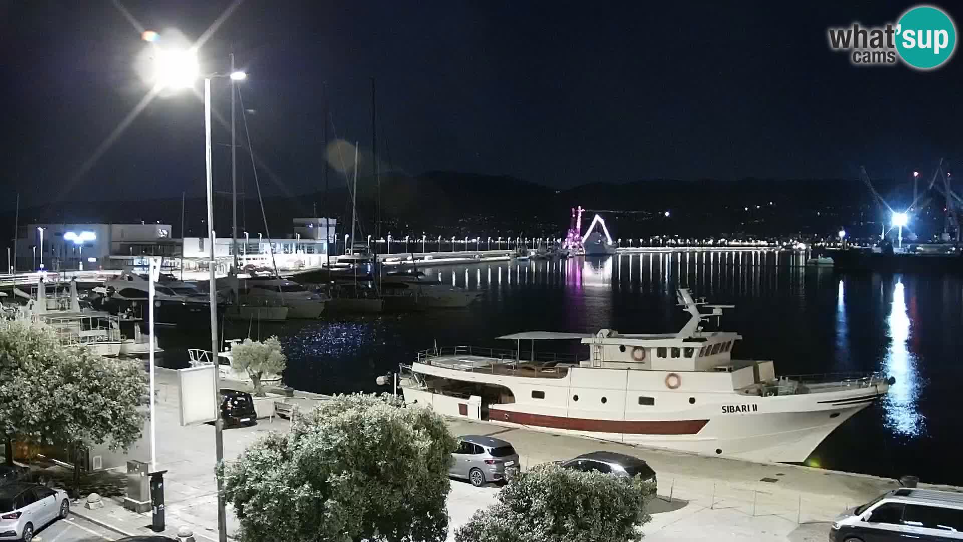 The Riva and Marina in Rijeka  – Live Webcam Croatia