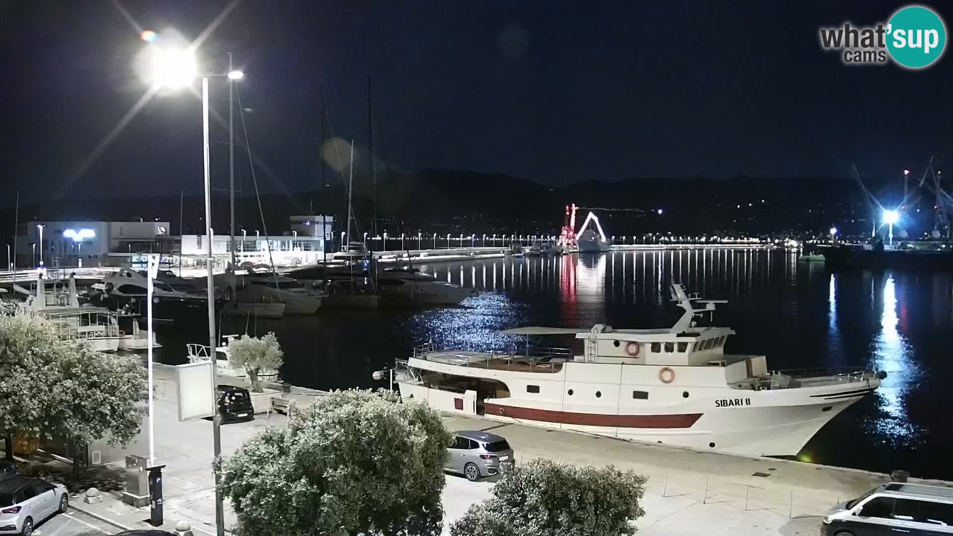 La Riva et Marina à Rijeka – Live Webcam Croatie