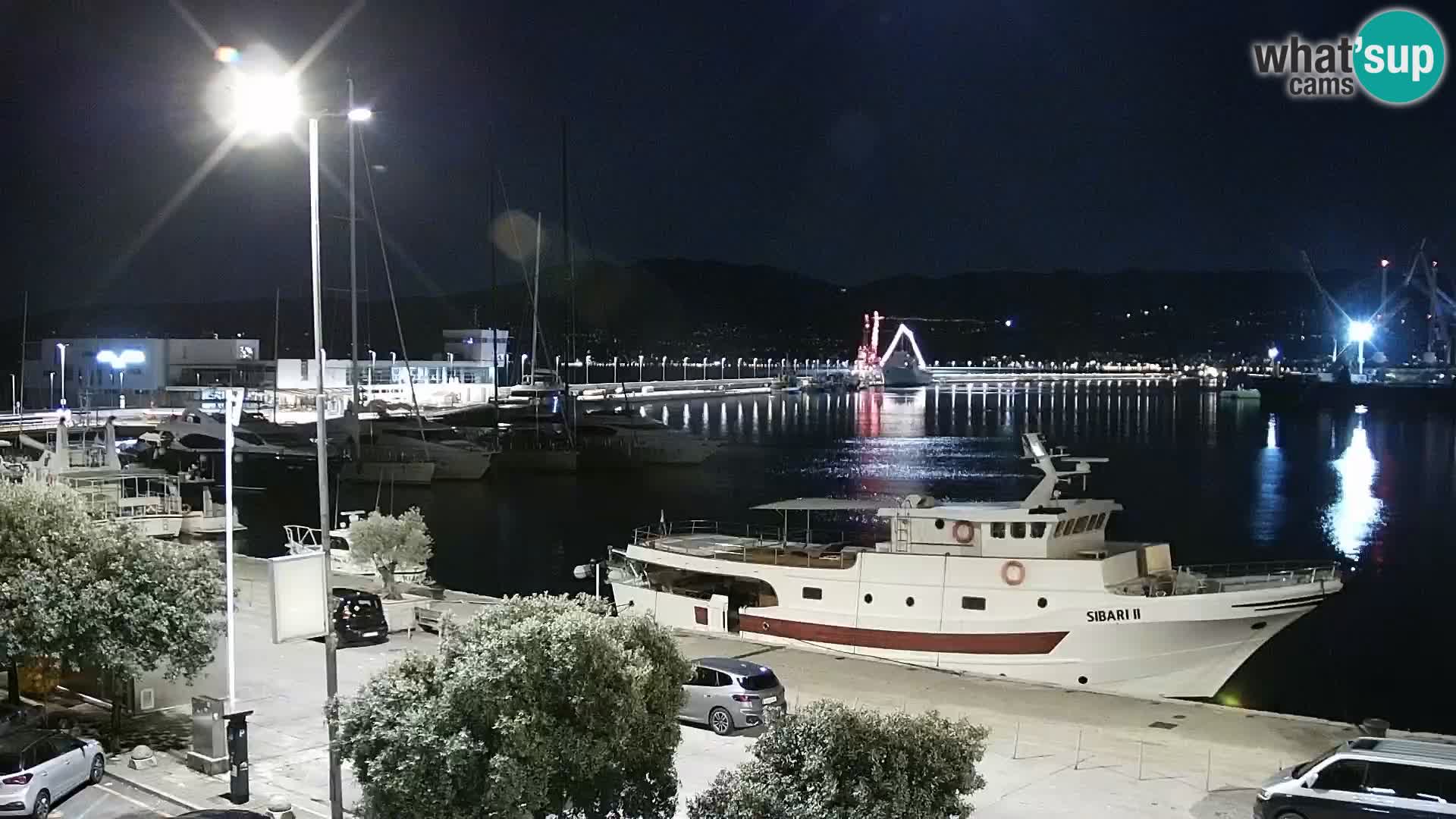 The Riva and Marina in Rijeka  – Live Webcam Croatia