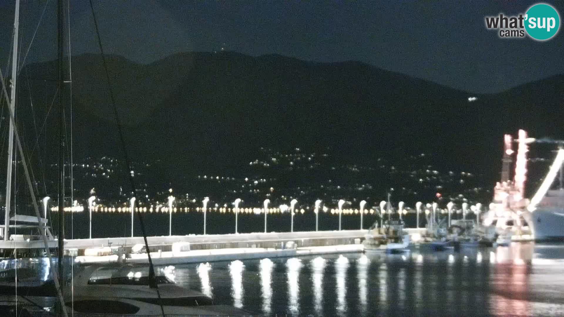 Riva in Marina v Reki – Spletna kamera v živo Hrvaška