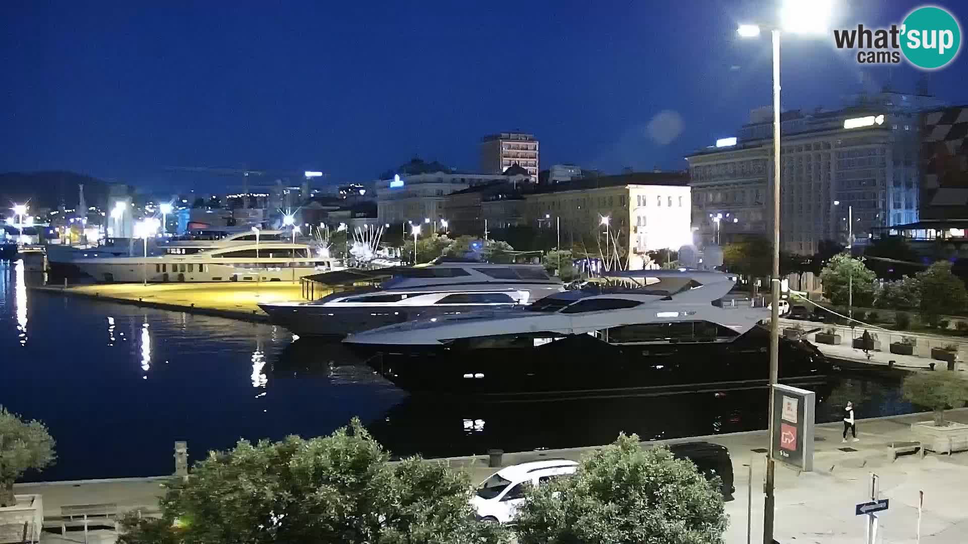 Die Riva und Marina in Rijeka – Live Webcam Kroatien
