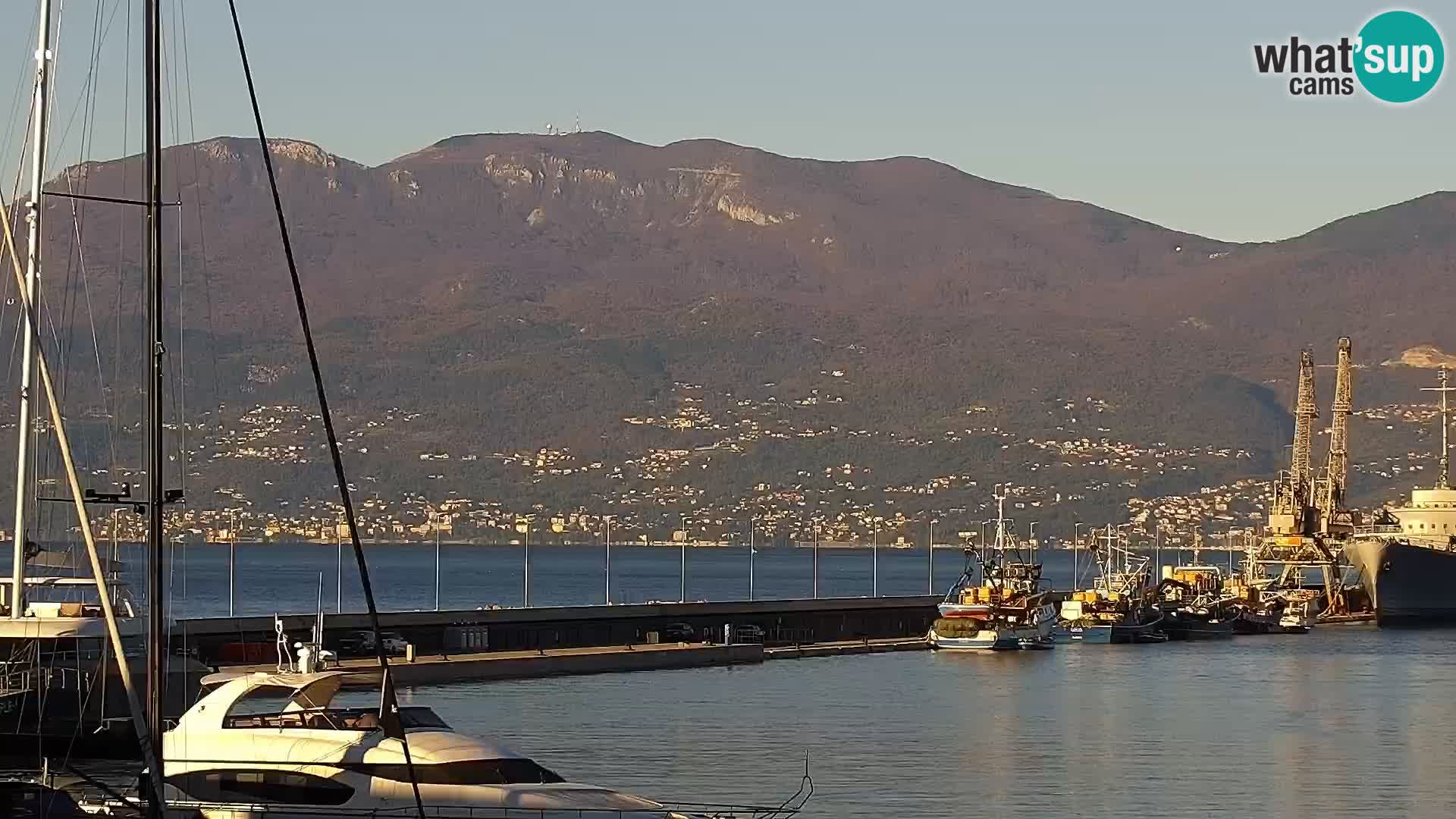 La Riva et Marina à Rijeka – Live Webcam Croatie