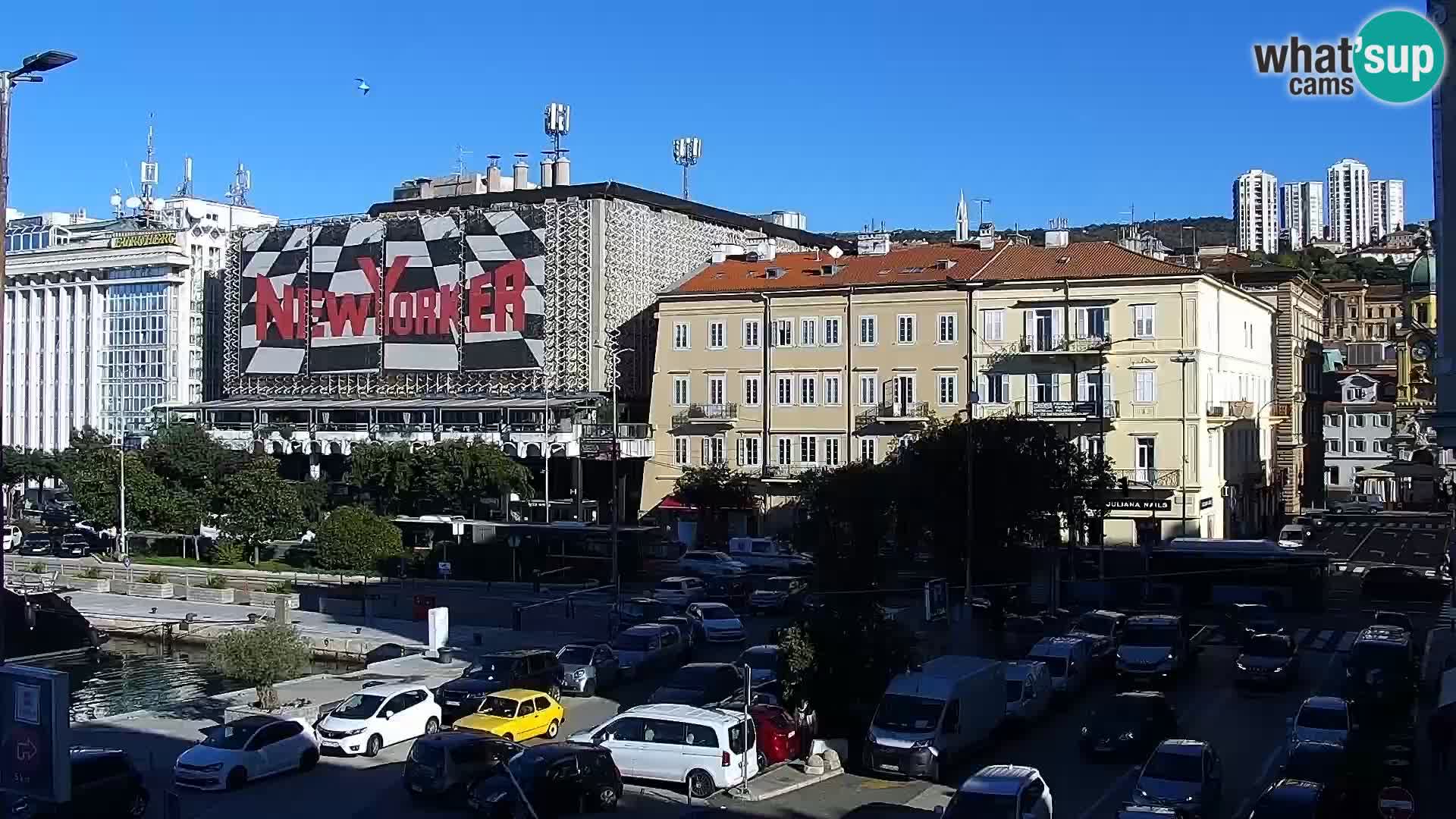 La Riva e la Marina a Rijeka (Fiume) – Live Webcam Croazia