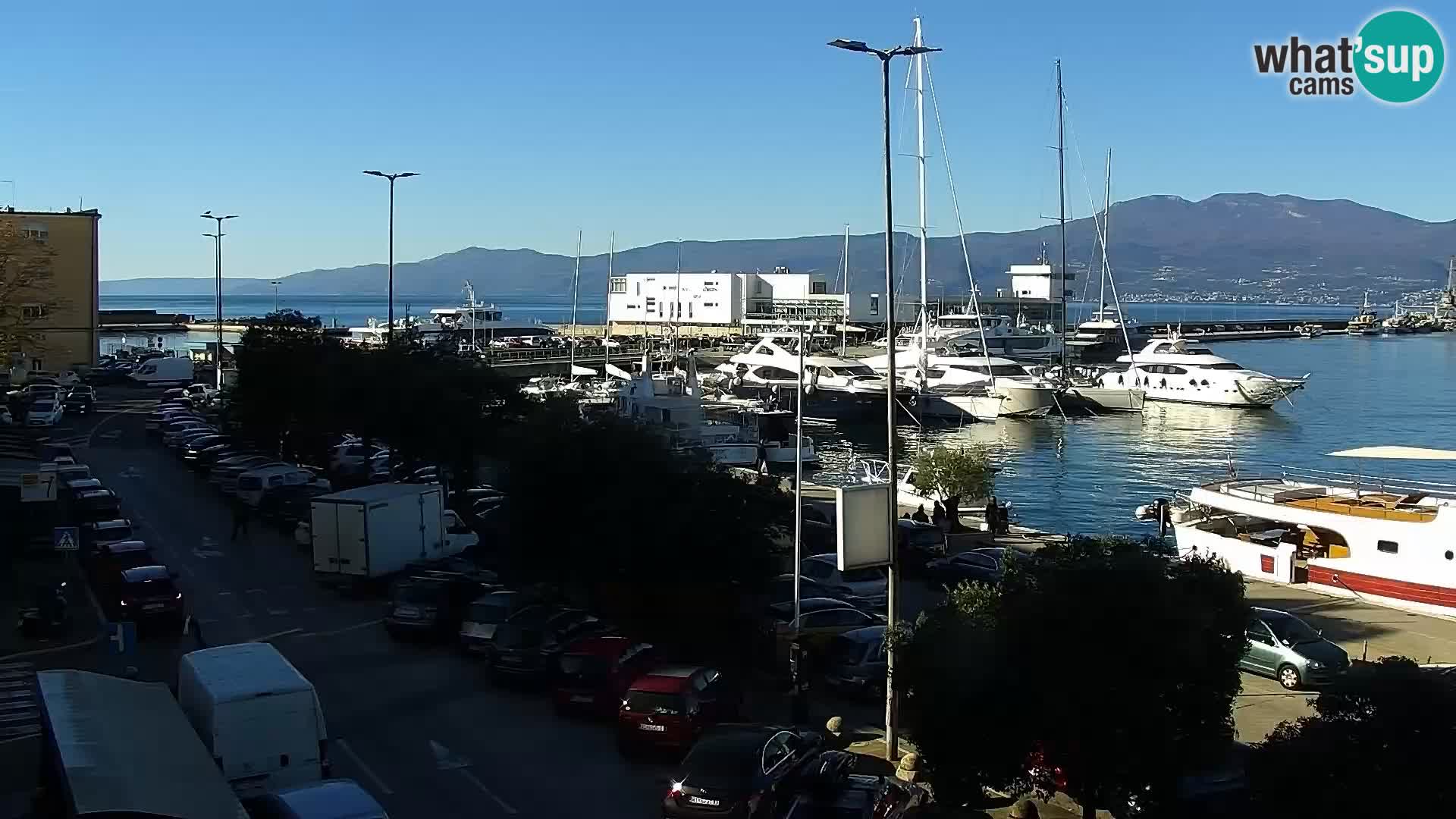 The Riva and Marina in Rijeka  – Live Webcam Croatia