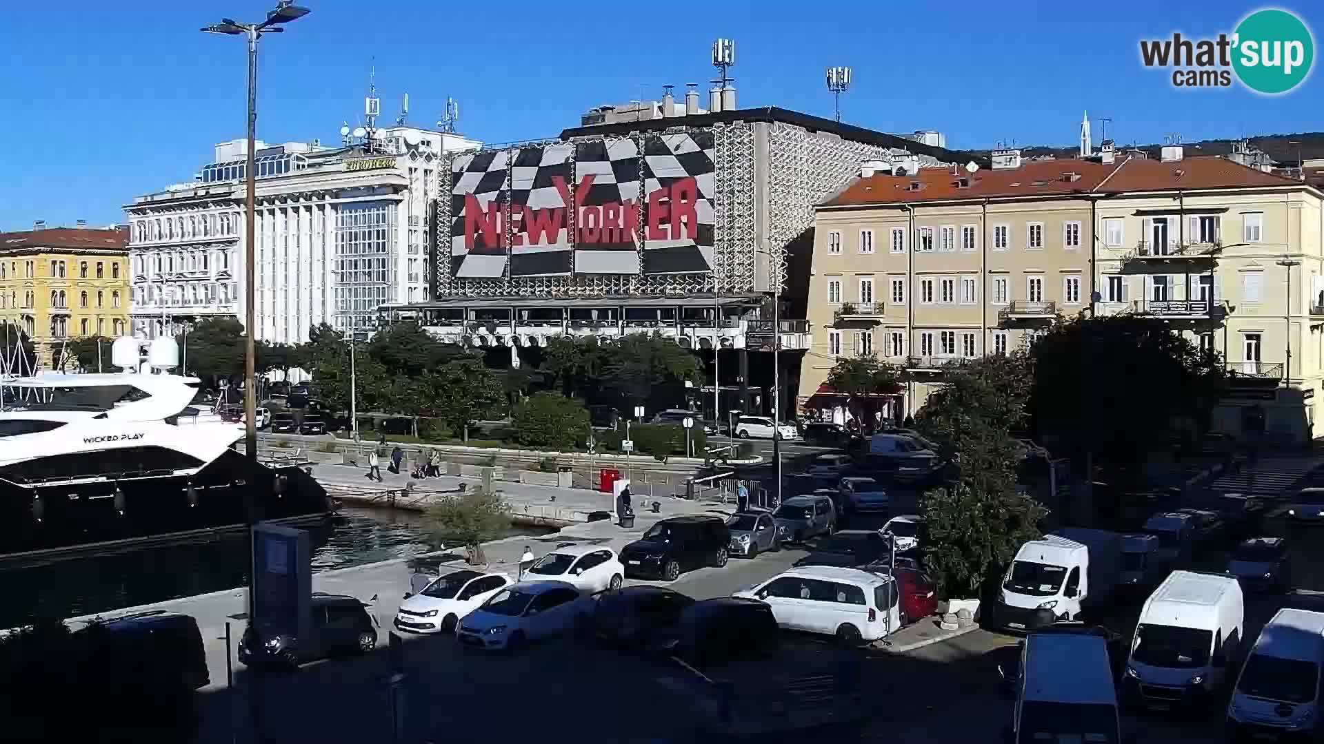 Riva i Marina u Rijeci – Web kamera uživo u Hrvatskoj