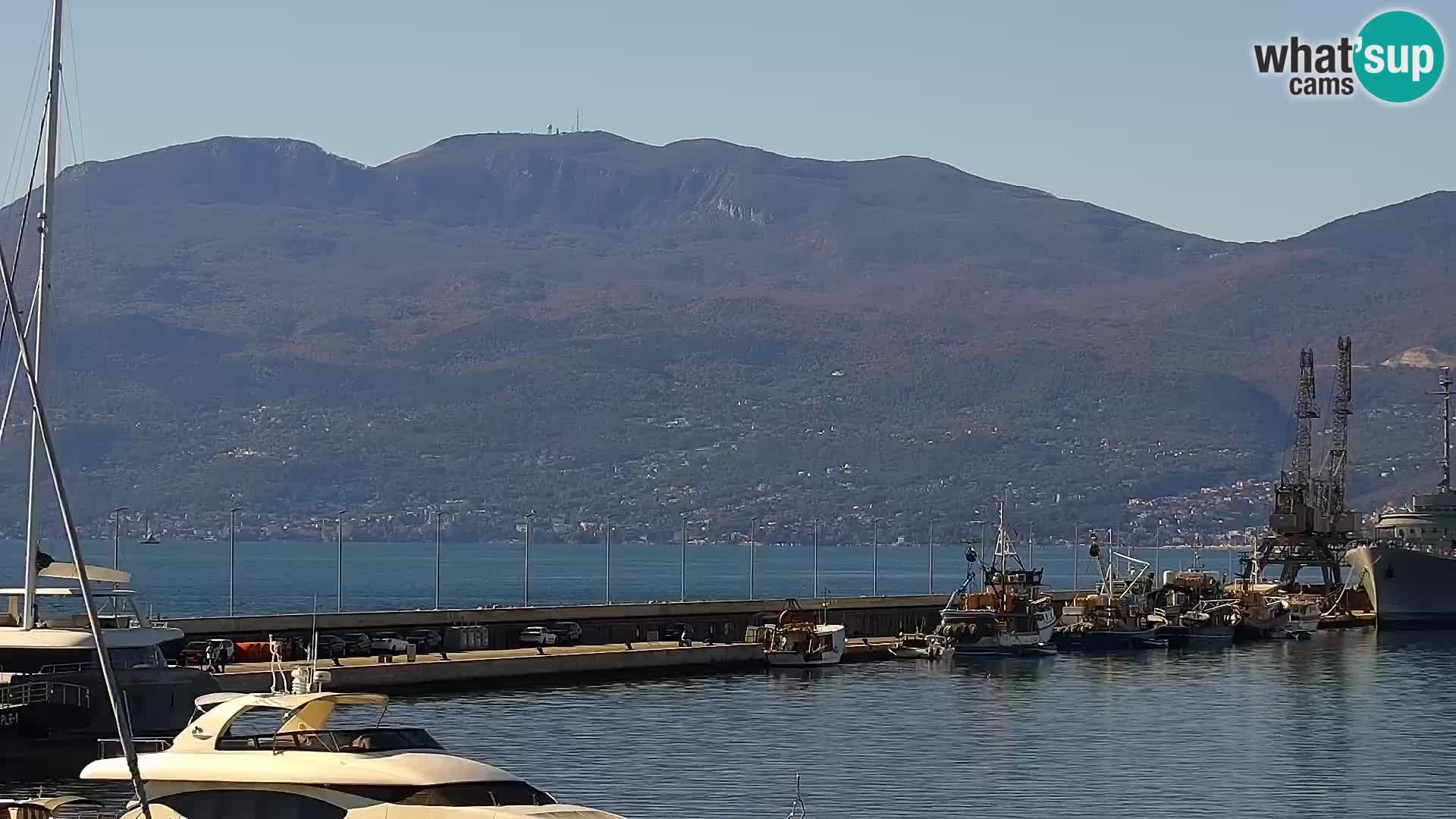 The Riva and Marina in Rijeka  – Live Webcam Croatia
