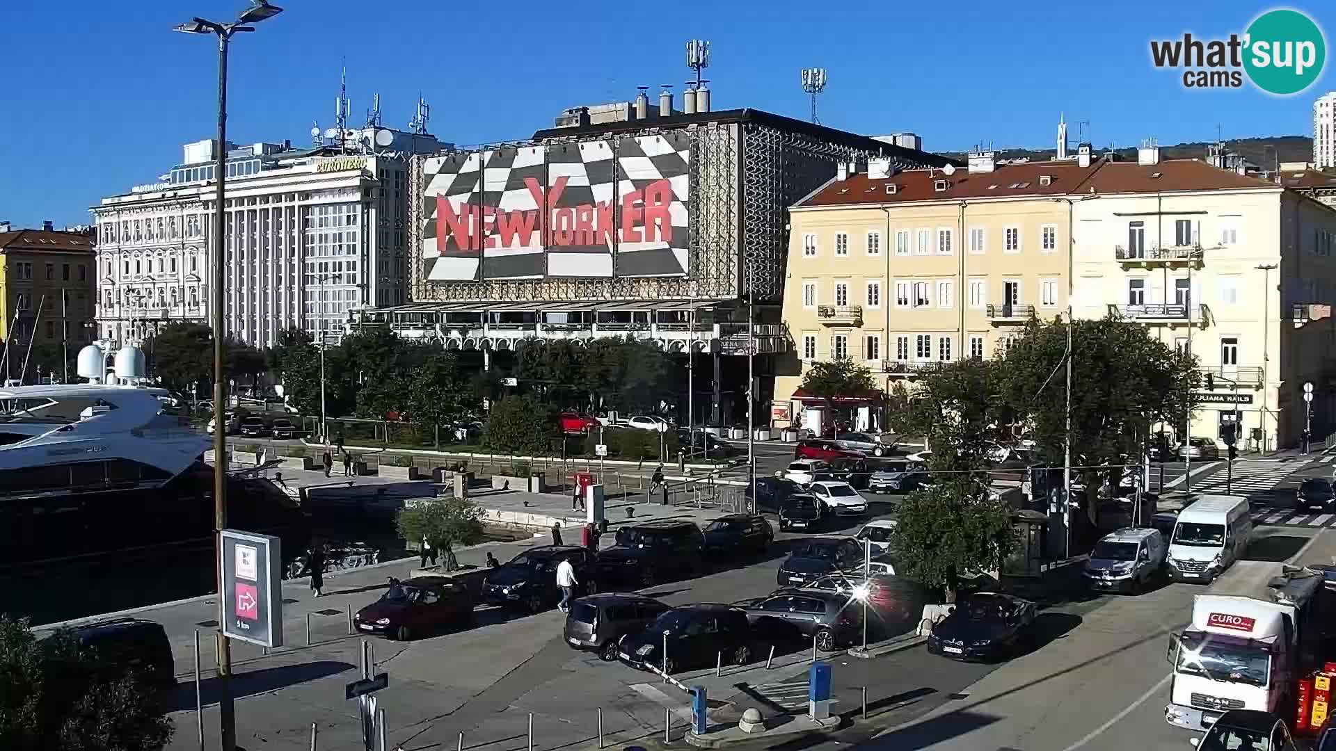 The Riva and Marina in Rijeka  – Live Webcam Croatia