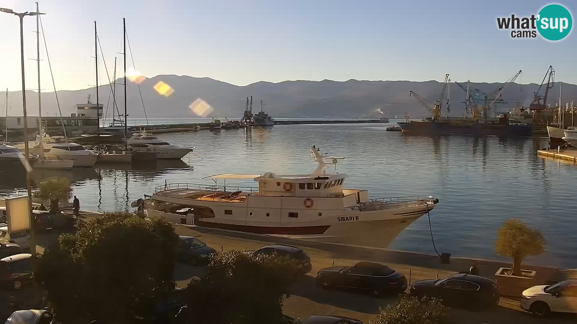 La Riva y Marina en Rijeka – Webcam en vivo Croacia