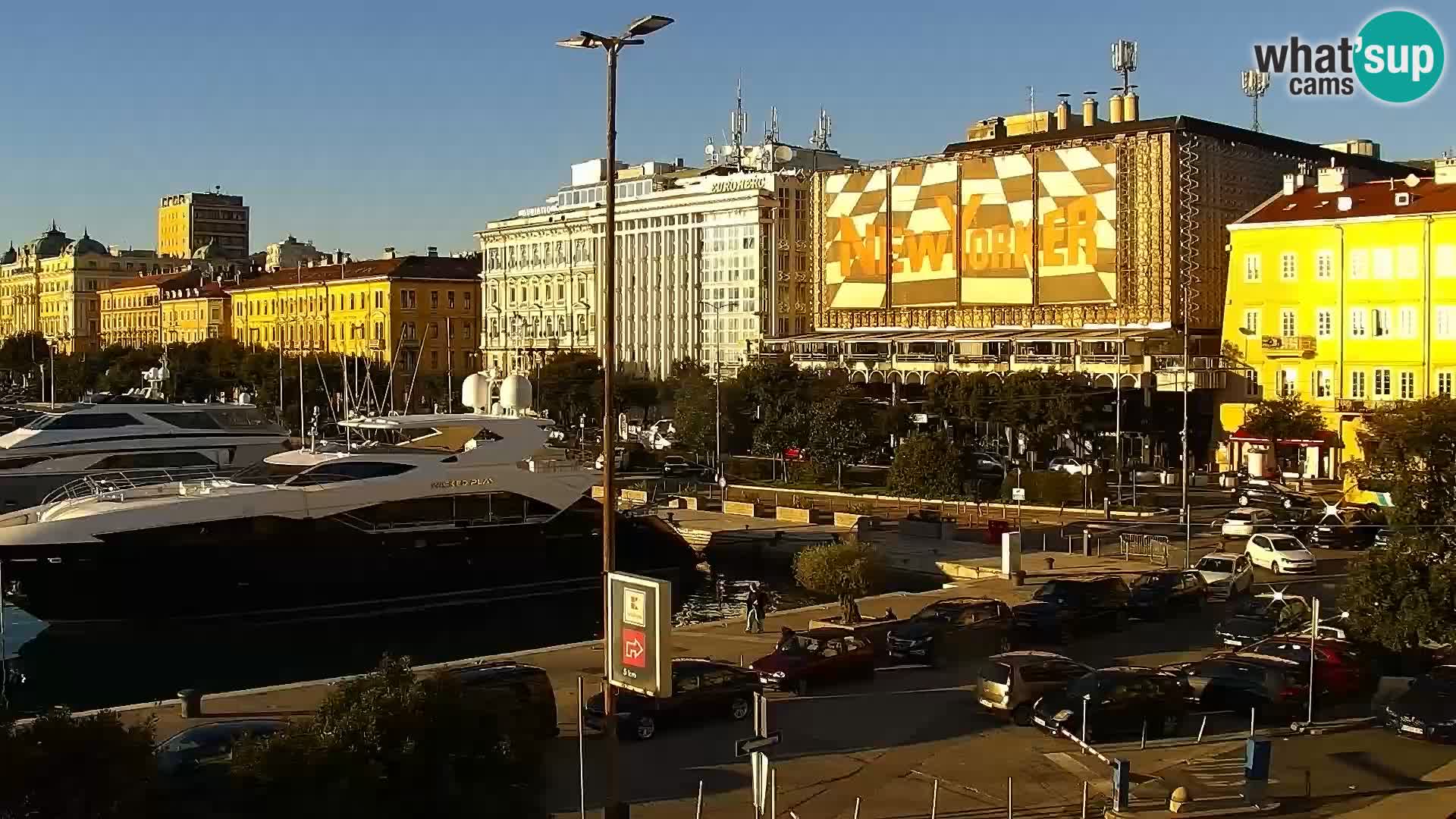 La Riva e la Marina a Rijeka (Fiume) – Live Webcam Croazia