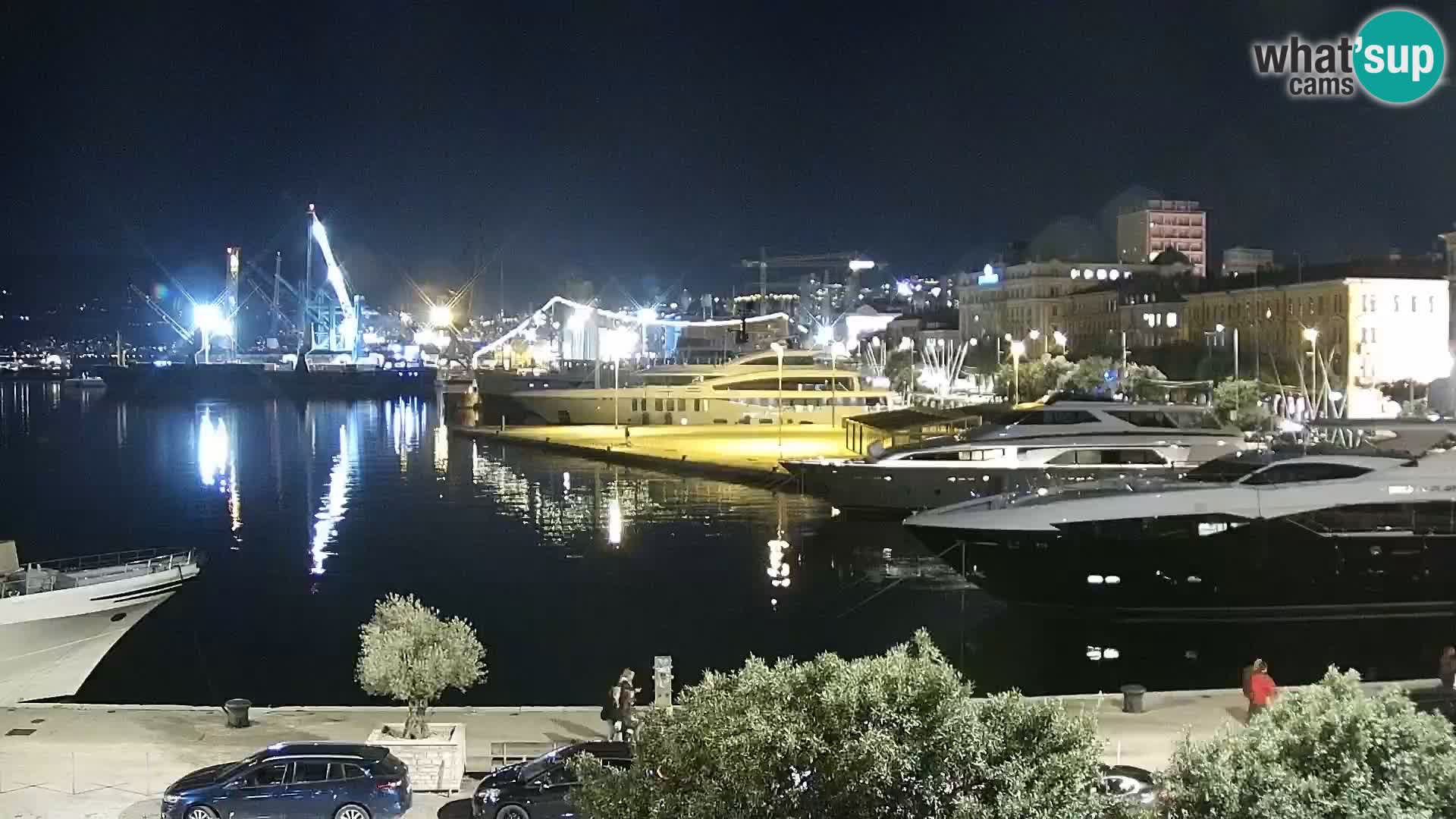 Riva i Marina u Rijeci – Web kamera uživo u Hrvatskoj