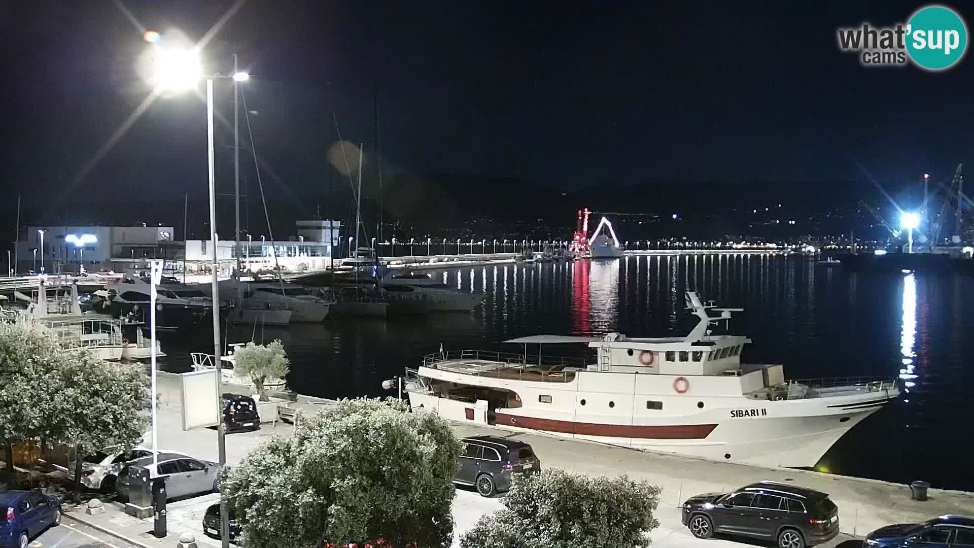 Die Riva und Marina in Rijeka – Live Webcam Kroatien