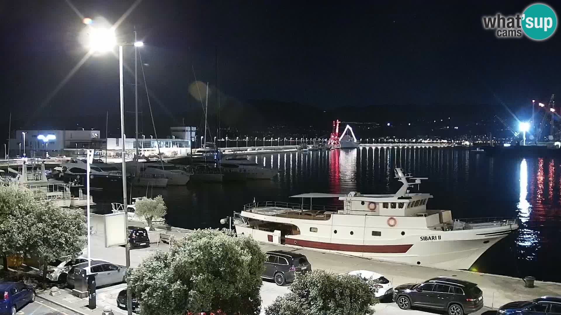 Riva i Marina u Rijeci – Web kamera uživo u Hrvatskoj