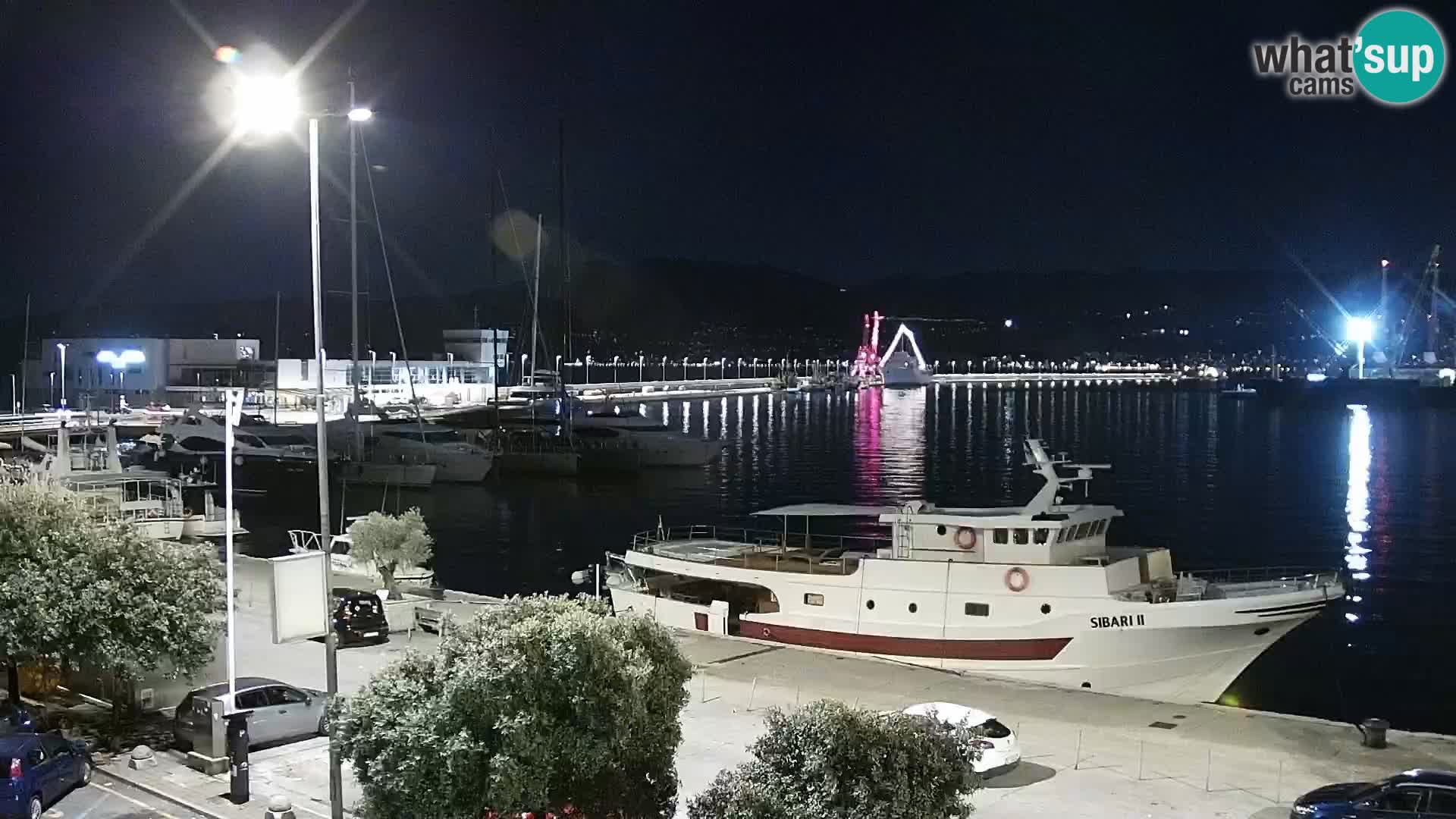 Die Riva und Marina in Rijeka – Live Webcam Kroatien