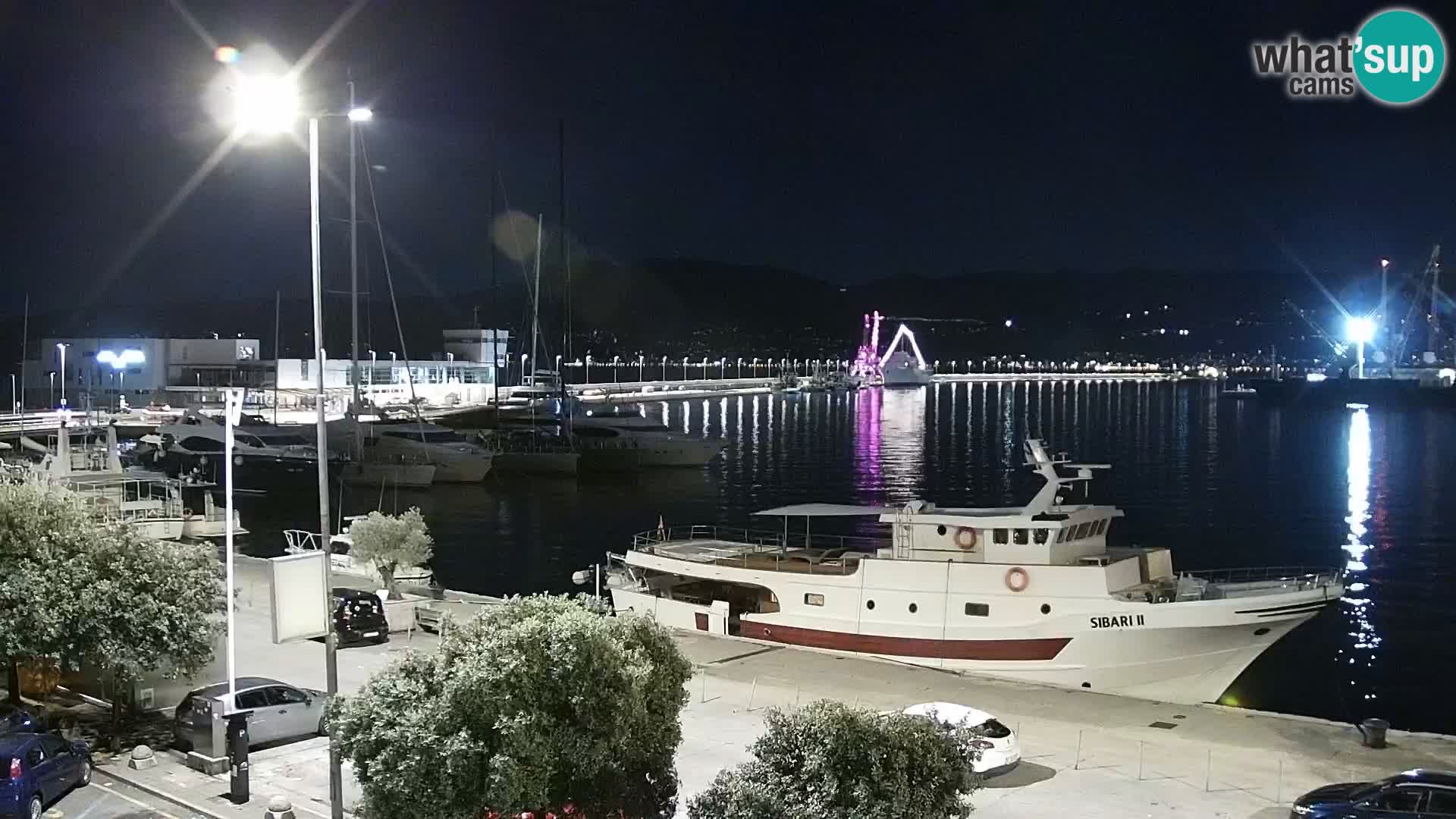 La Riva y Marina en Rijeka – Webcam en vivo Croacia