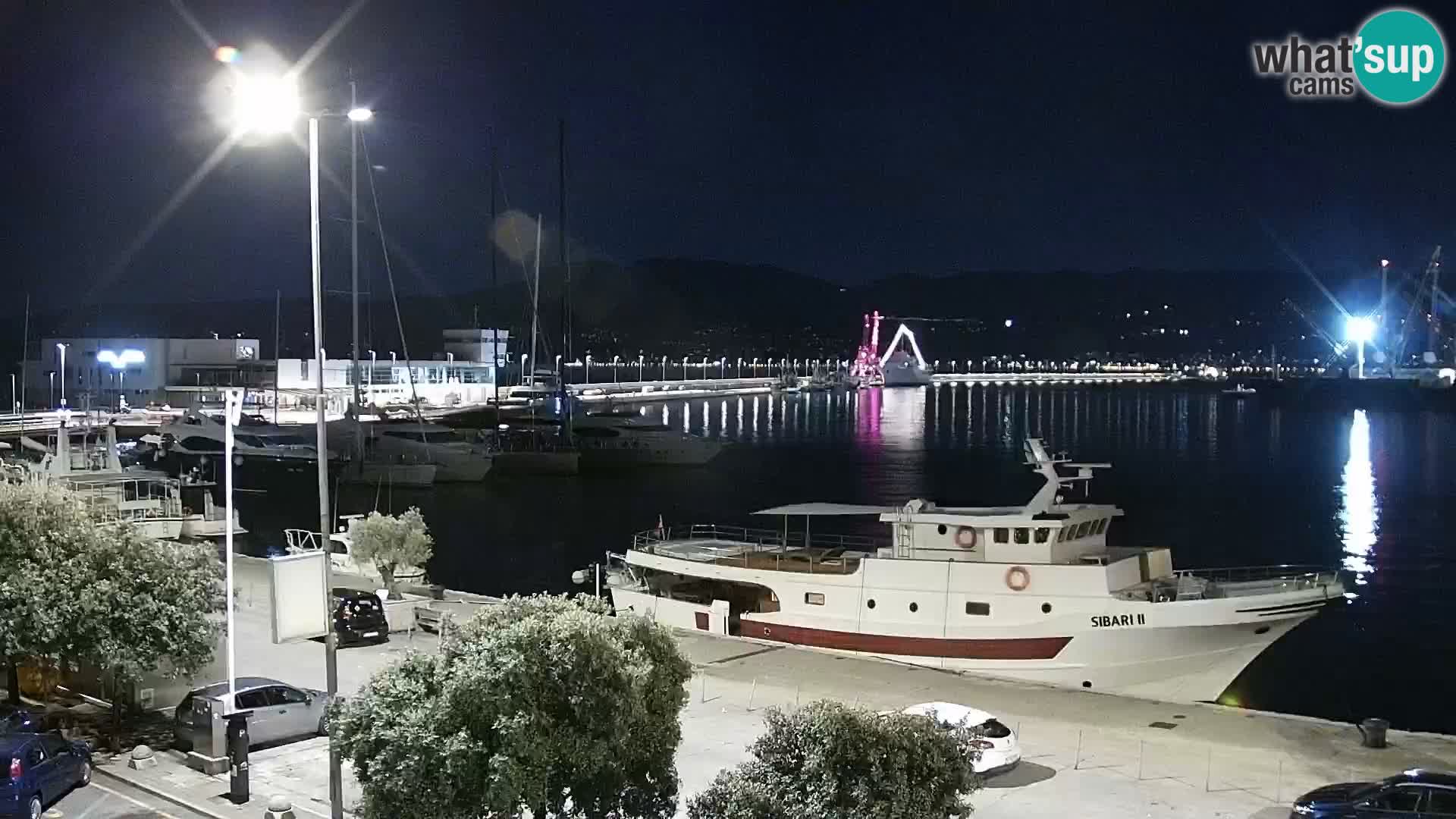 The Riva and Marina in Rijeka  – Live Webcam Croatia