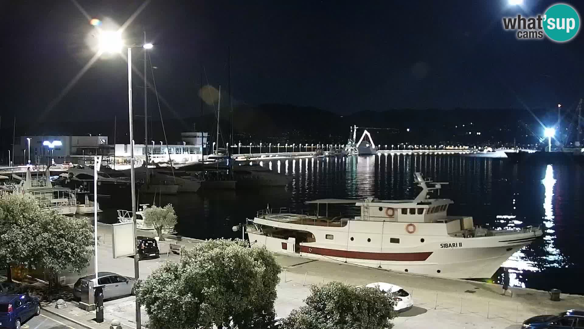 La Riva et Marina à Rijeka – Live Webcam Croatie