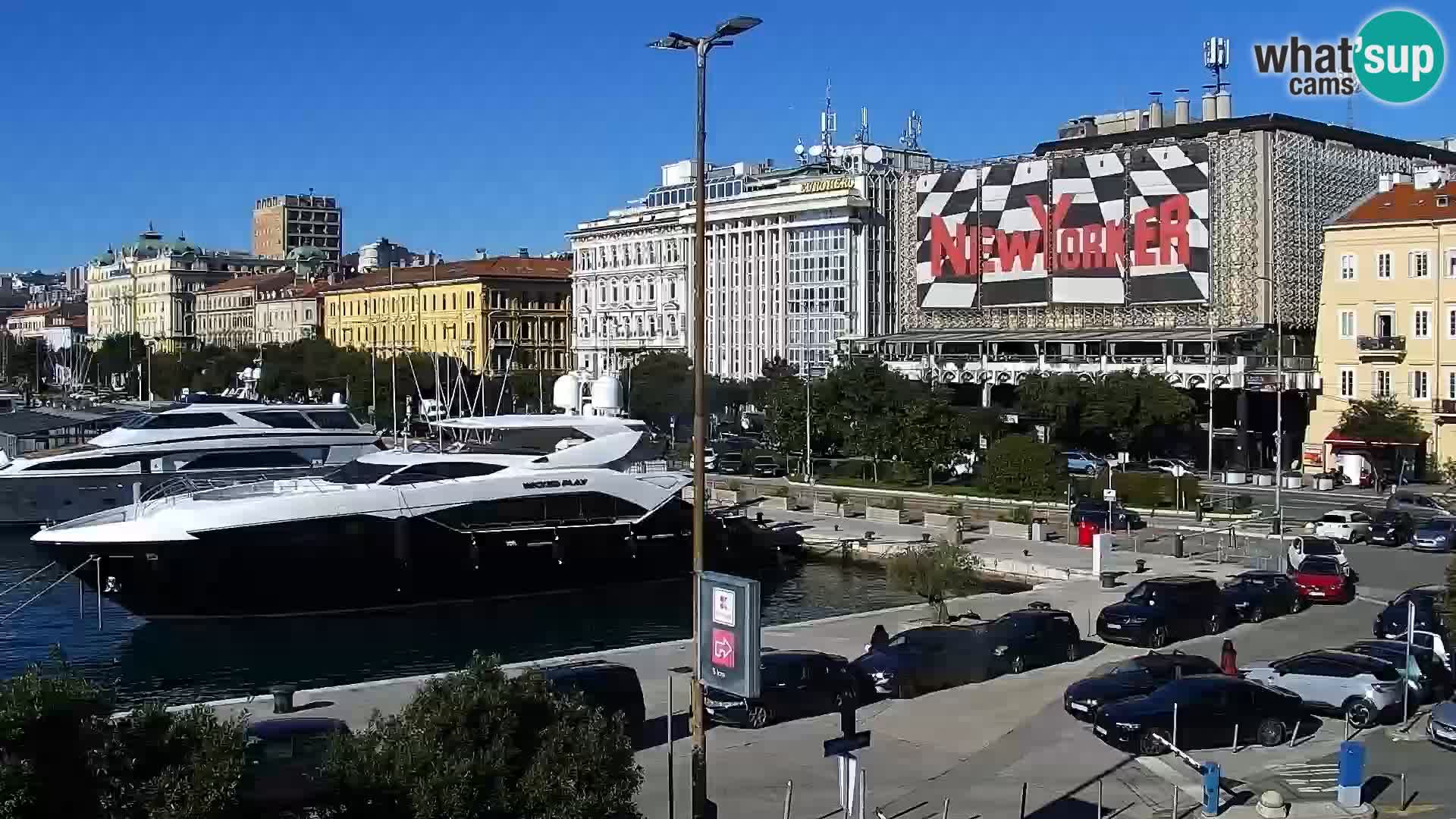 La Riva et Marina à Rijeka – Live Webcam Croatie