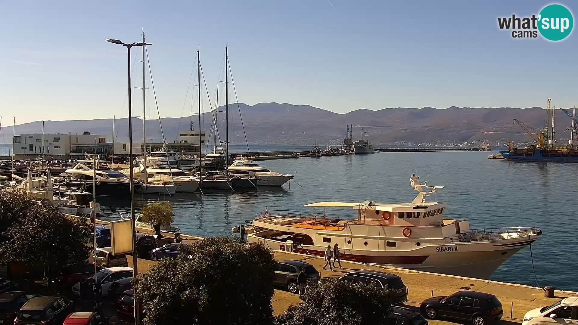 La Riva y Marina en Rijeka – Webcam en vivo Croacia