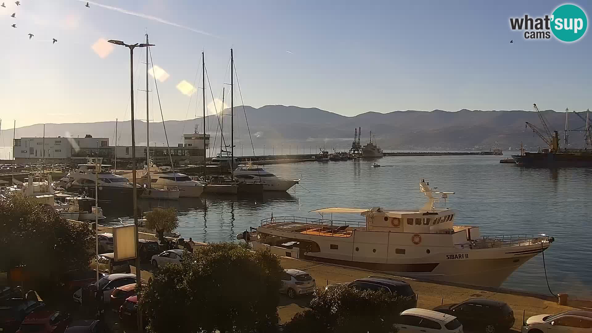 La Riva et Marina à Rijeka – Live Webcam Croatie