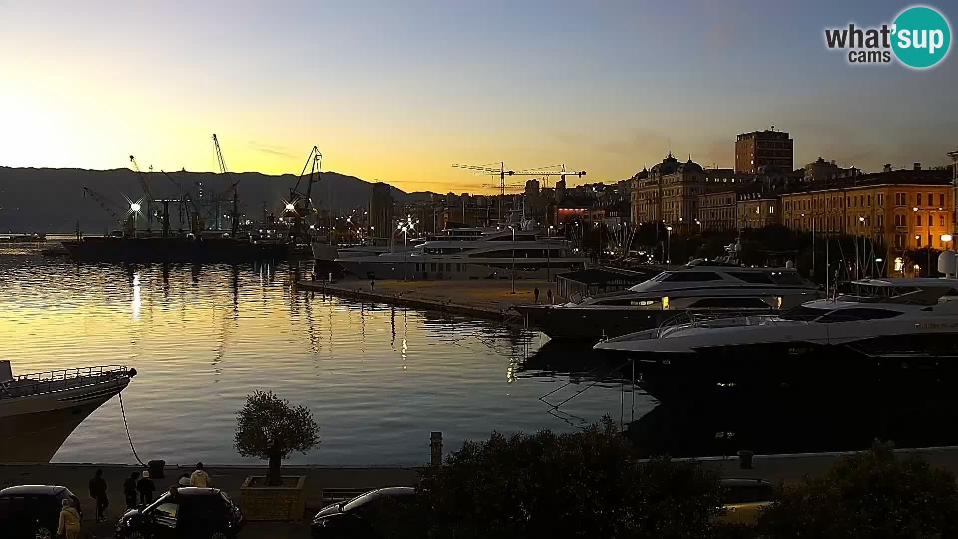 La Riva e la Marina a Rijeka (Fiume) – Live Webcam Croazia