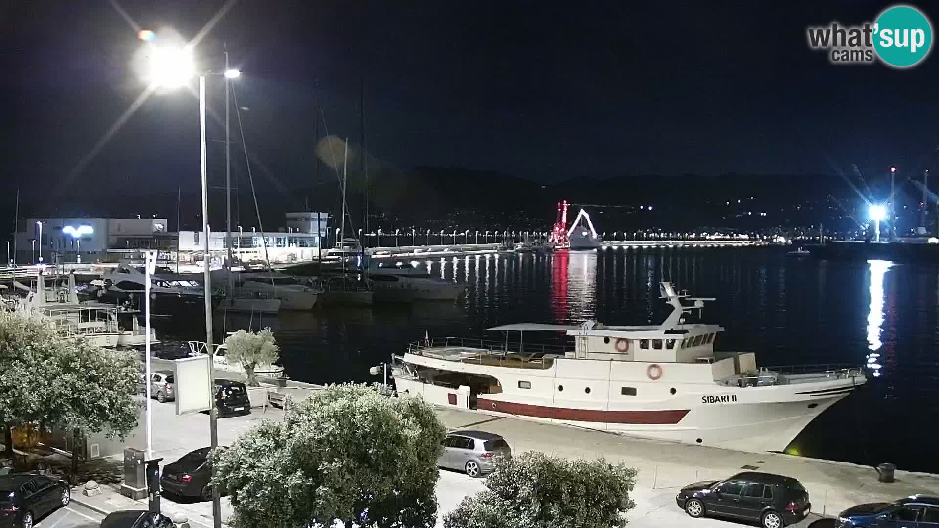 Die Riva und Marina in Rijeka – Live Webcam Kroatien