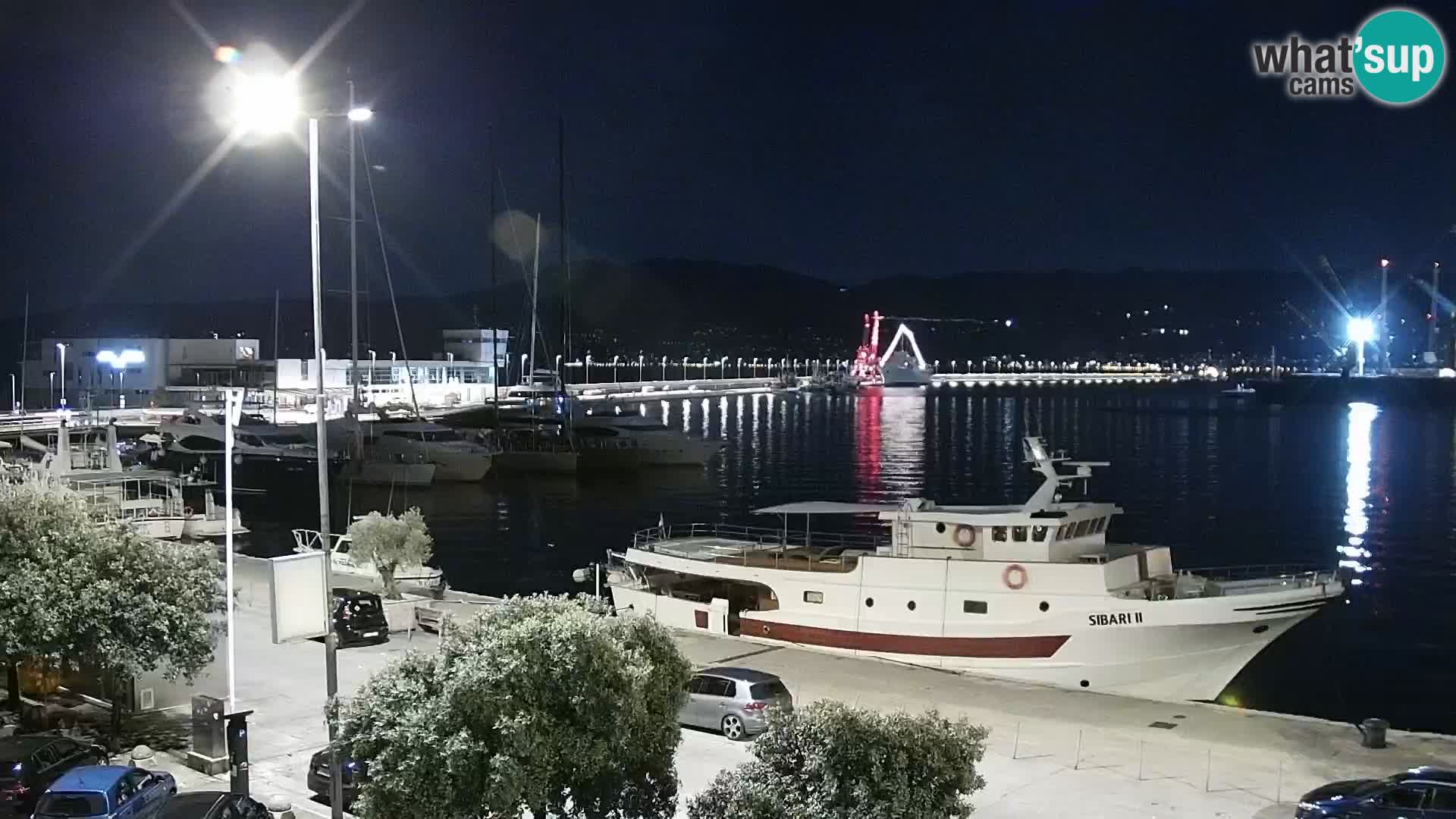 La Riva et Marina à Rijeka – Live Webcam Croatie
