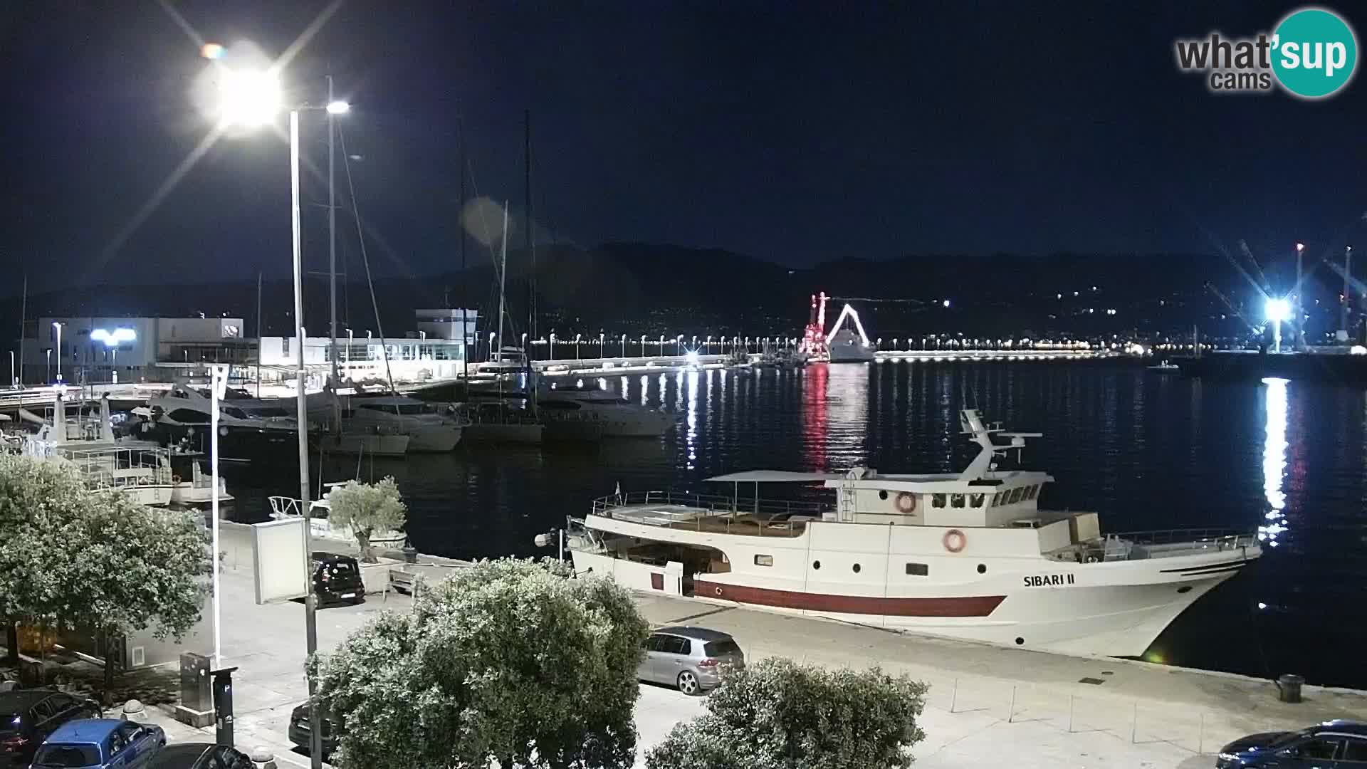 The Riva and Marina in Rijeka  – Live Webcam Croatia