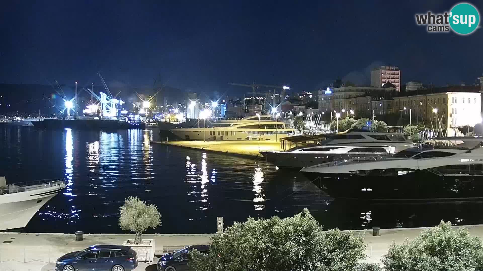 La Riva e la Marina a Rijeka (Fiume) – Live Webcam Croazia