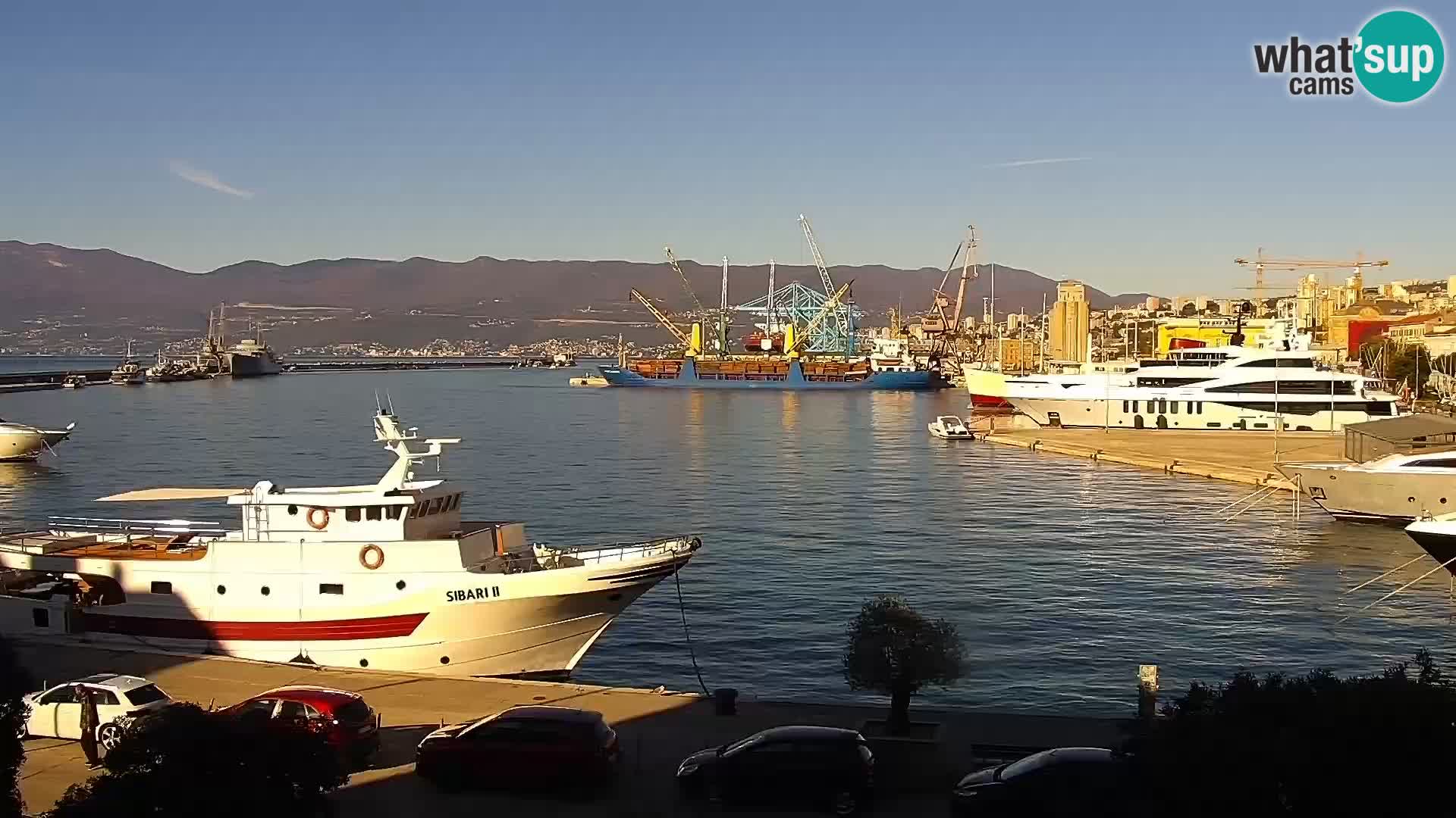 The Riva and Marina in Rijeka – Live Webcam Croatia