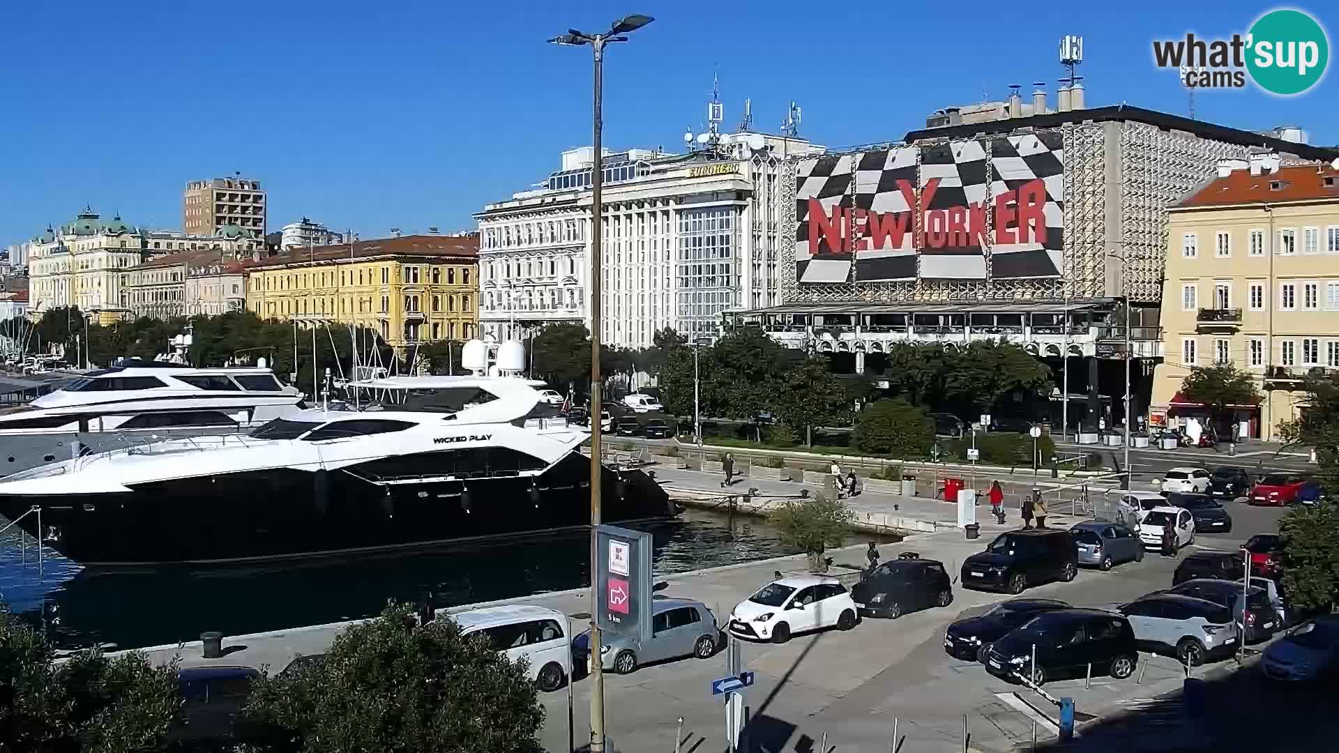 La Riva e la Marina a Rijeka (Fiume) – Live Webcam Croazia