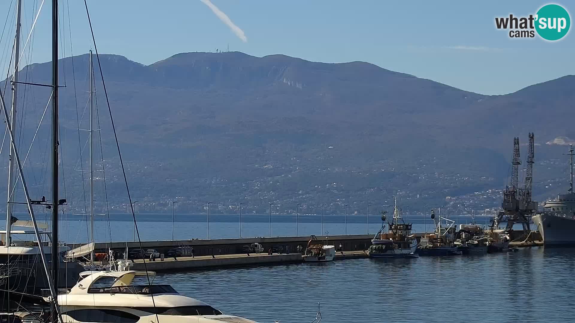 La Riva e la Marina a Rijeka (Fiume) – Live Webcam Croazia