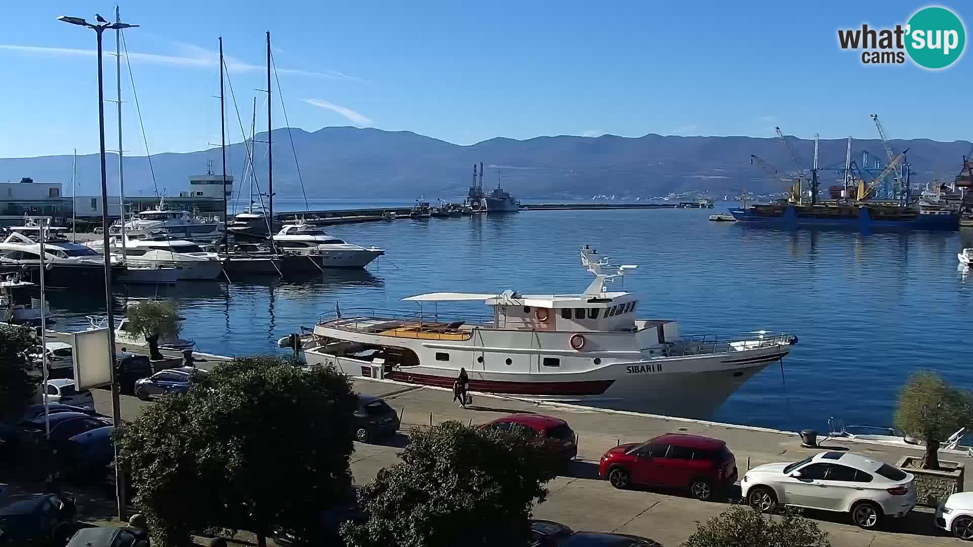La Riva y Marina en Rijeka – Webcam en vivo Croacia