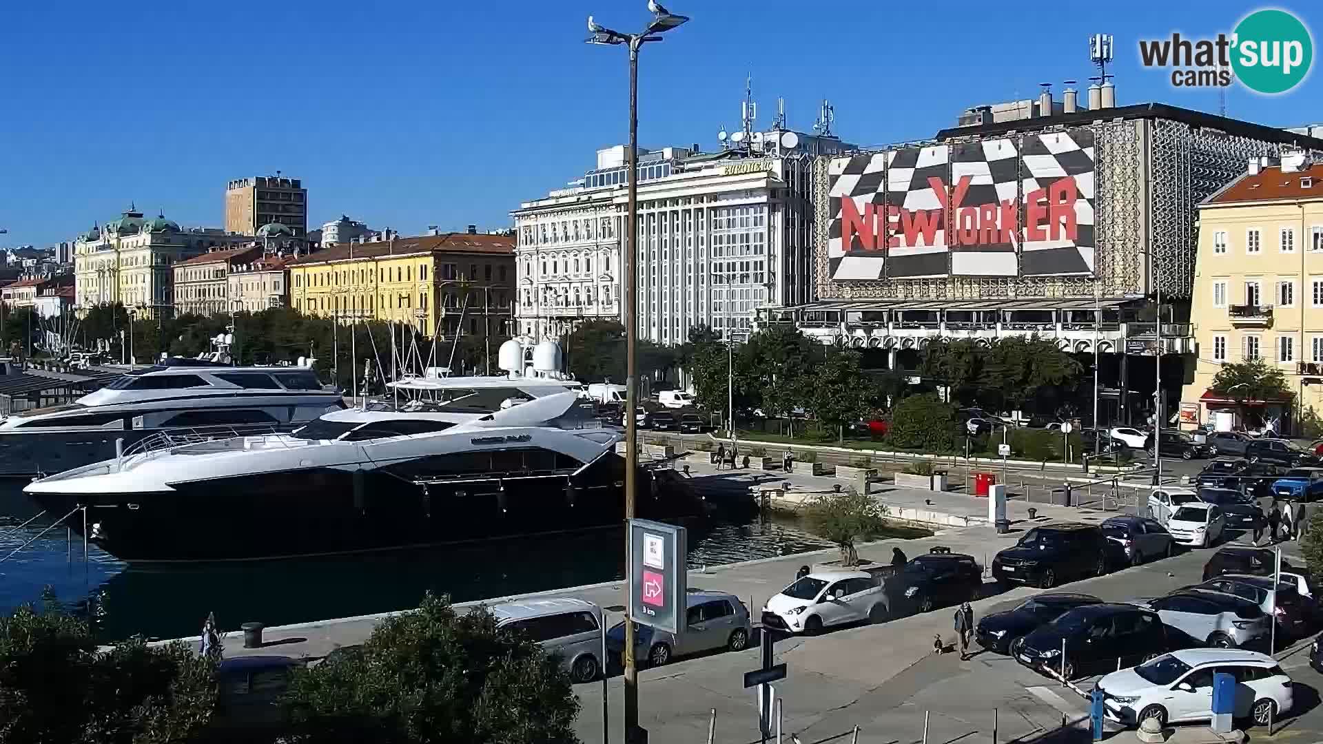 La Riva e la Marina a Rijeka (Fiume) – Live Webcam Croazia