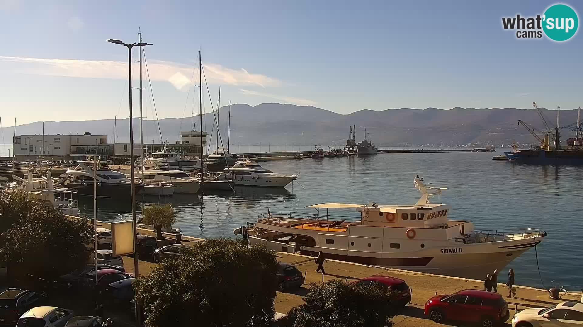 La Riva et Marina à Rijeka – Live Webcam Croatie
