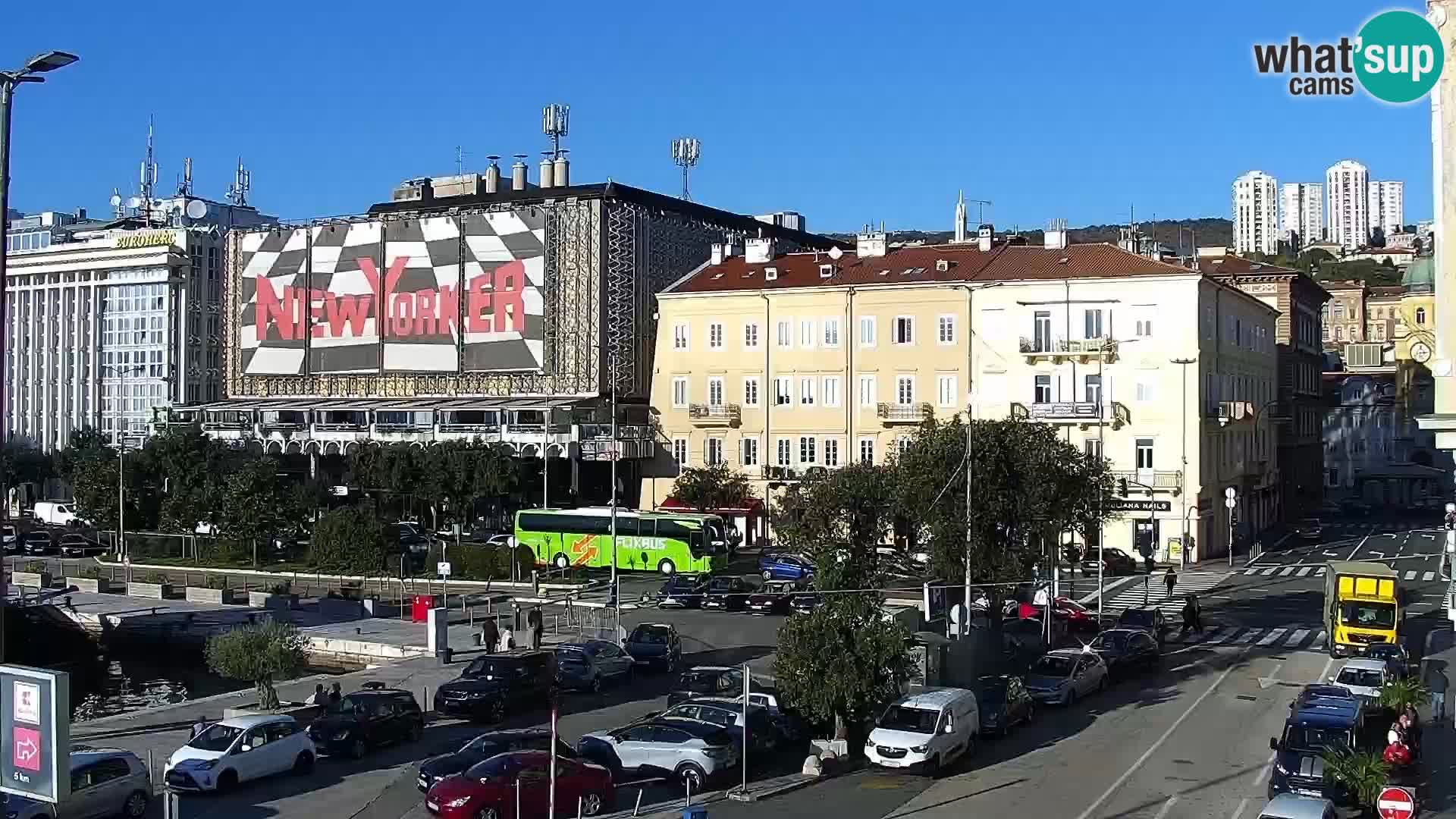 The Riva and Marina in Rijeka  – Live Webcam Croatia